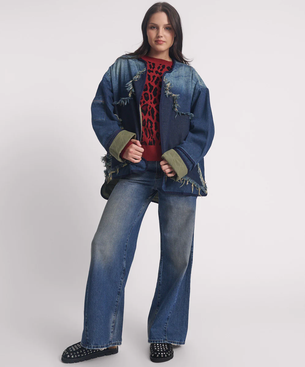 Star Denim Wadded Jacket - Dark Memphis Blue - Image 5