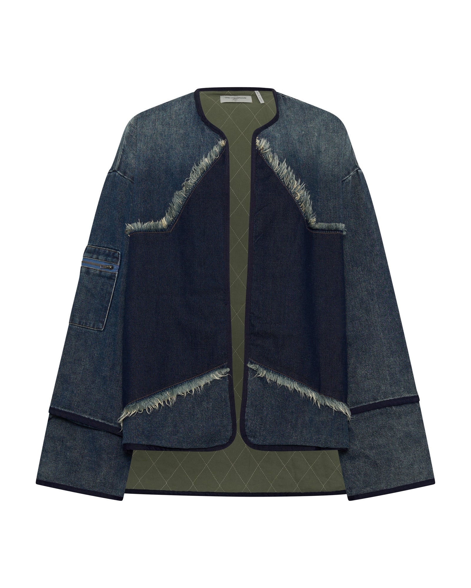 Star Denim Wadded Jacket - Dark Memphis Blue - Image 6