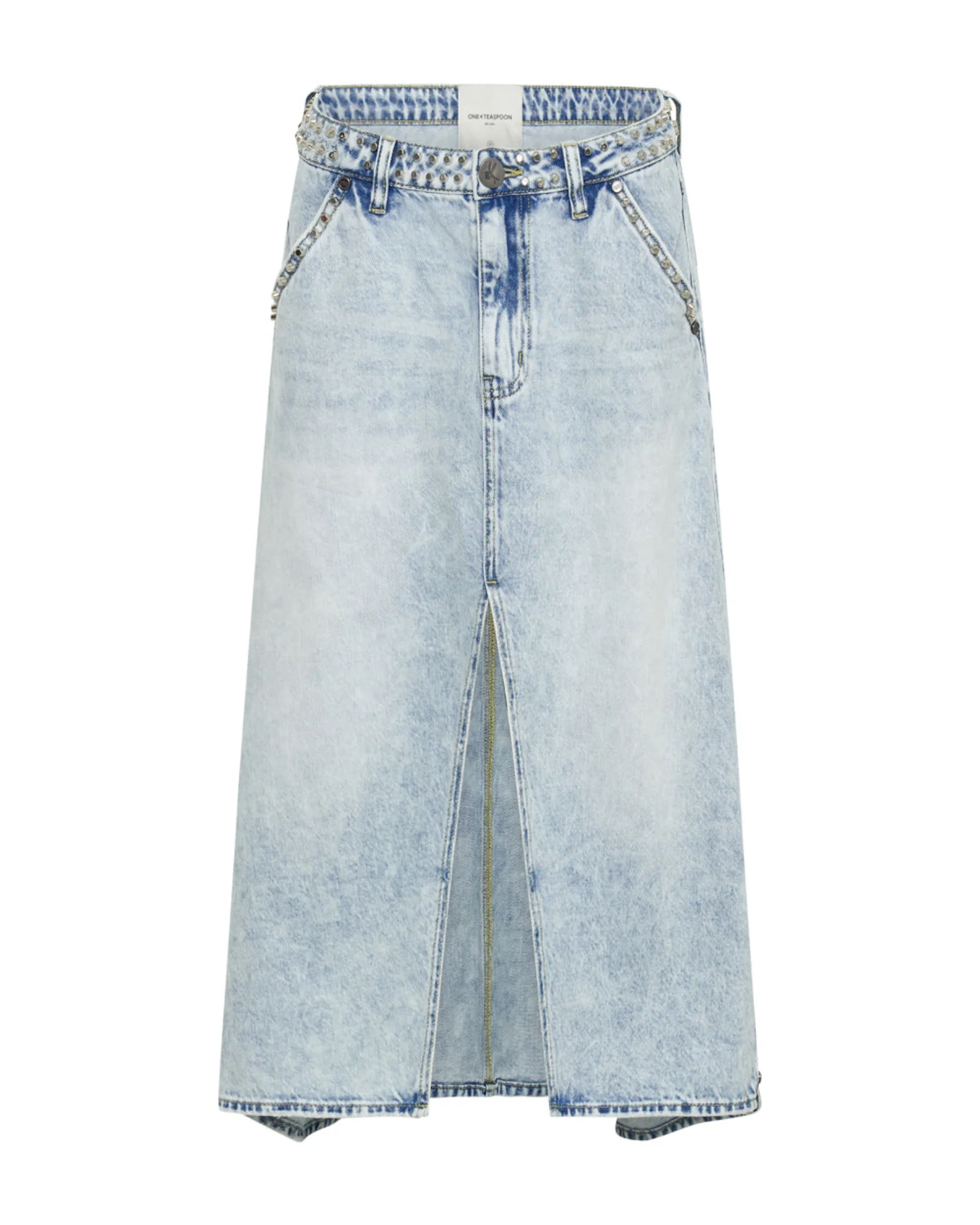 Mrs Carter Low Waist Long Denim Skirt - Image 6