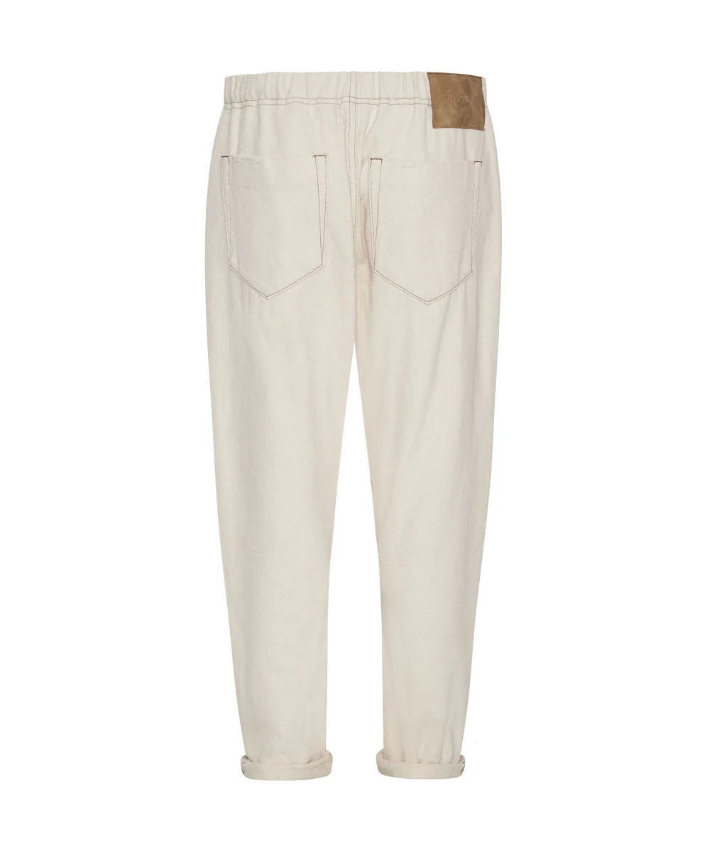 Shabby Kingpin Boyfriend Denim Jeans - Natural White - Image 6