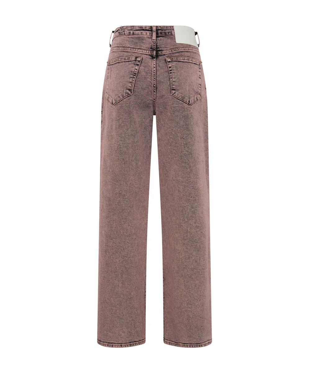 Jackson Mid Waist Wide Leg Denim Jeans - Night Haze - Image 7