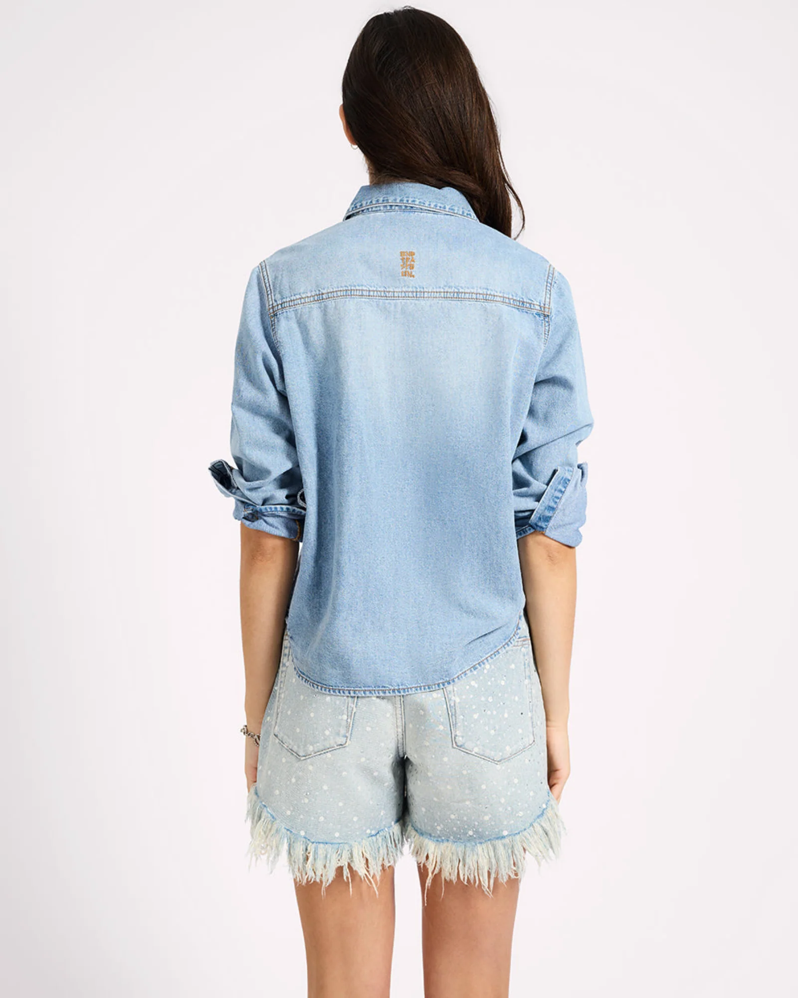 Nixie Classic Fit Denim Shirt - Fleetwood Blue - Image 6