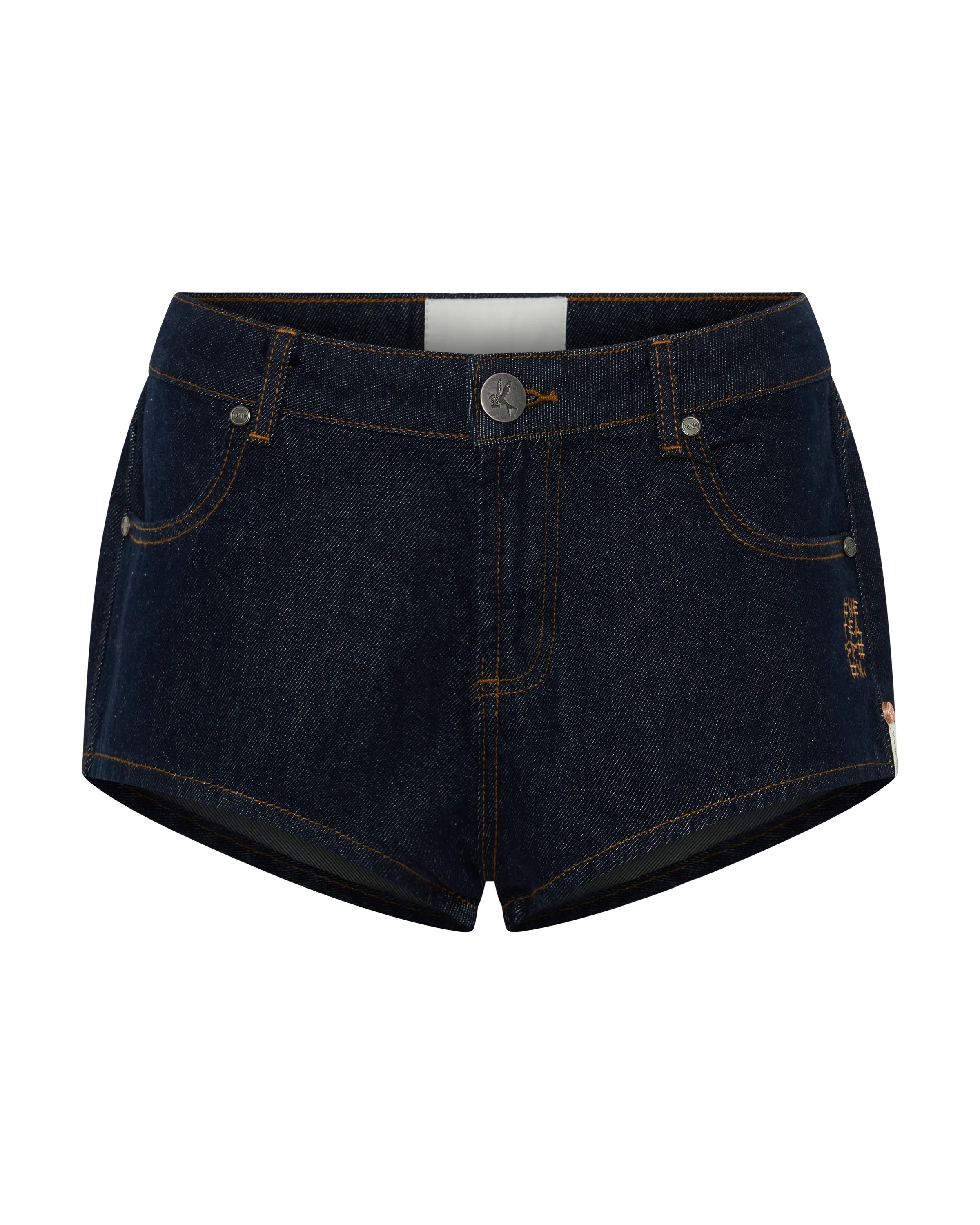Nomad Low Waist Micro Denim Mini Shorts - Raw Indigo - Image 11