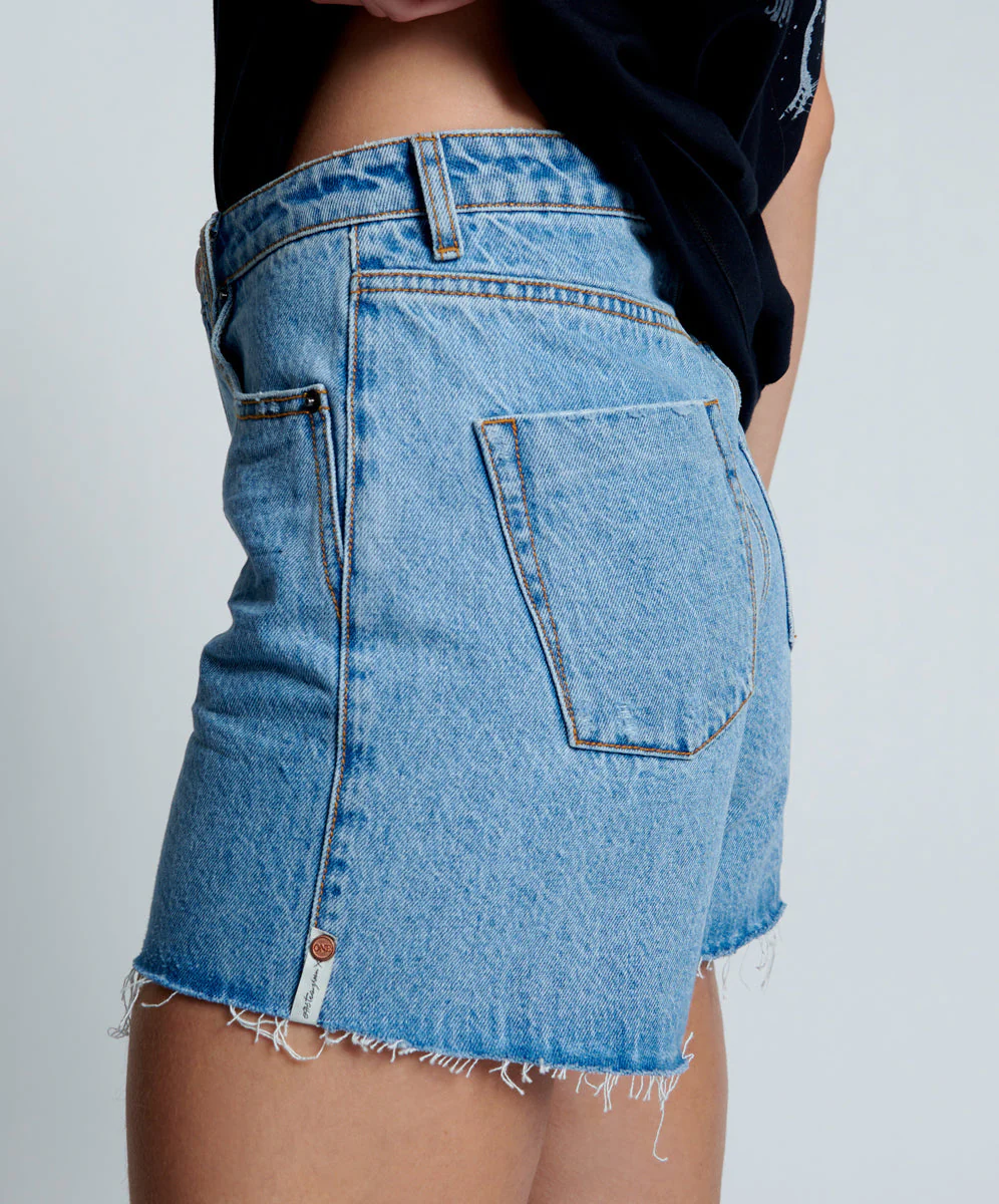 Legend Mom Fit Denim Shorts - Ocean Blue - Image 4
