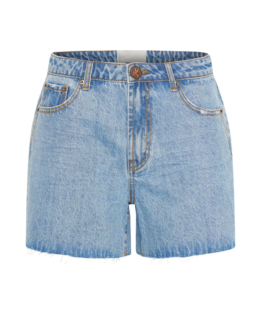 Legend Mom Fit Denim Shorts - Ocean Blue - Image 6