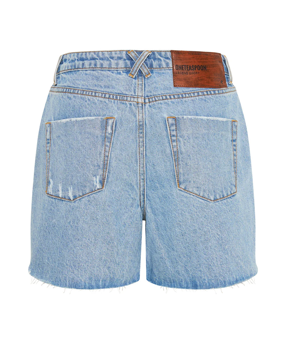 Legend Mom Fit Denim Shorts - Ocean Blue - Image 7