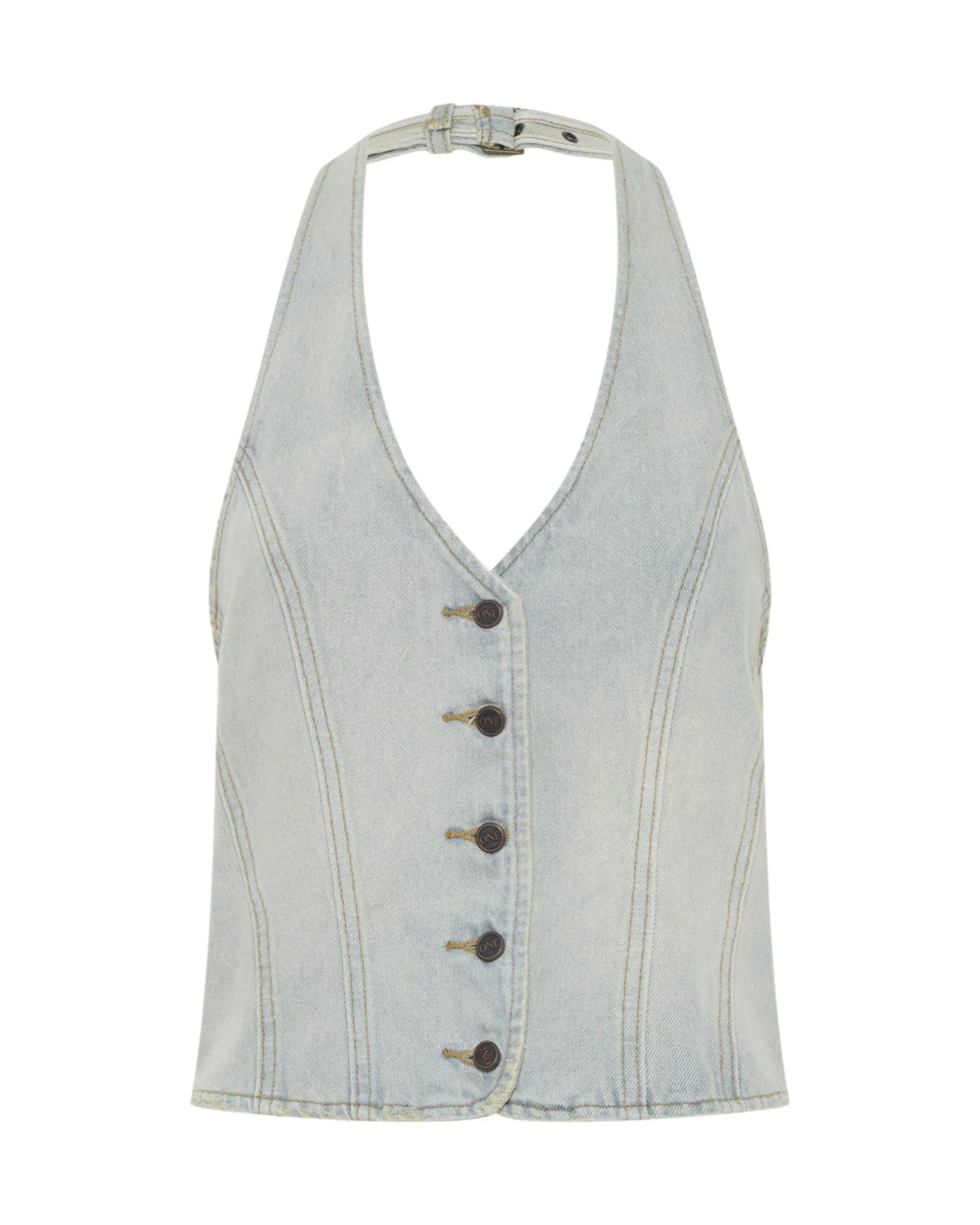 Denim Halter Top - Old West - Image 6