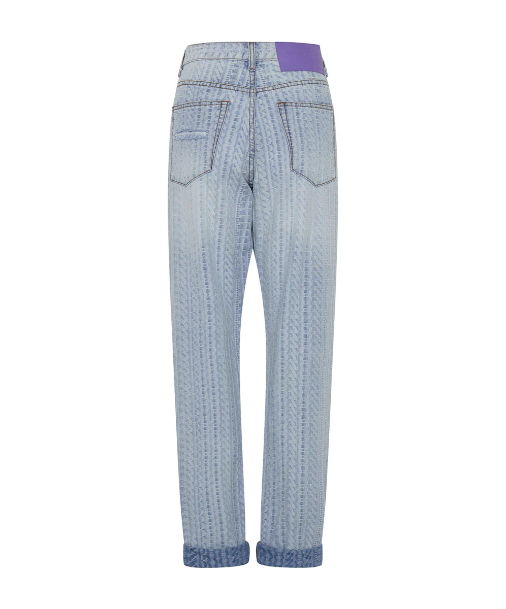 1982S High Waist Balloon Denim Jeans - Light Blue - Image 7