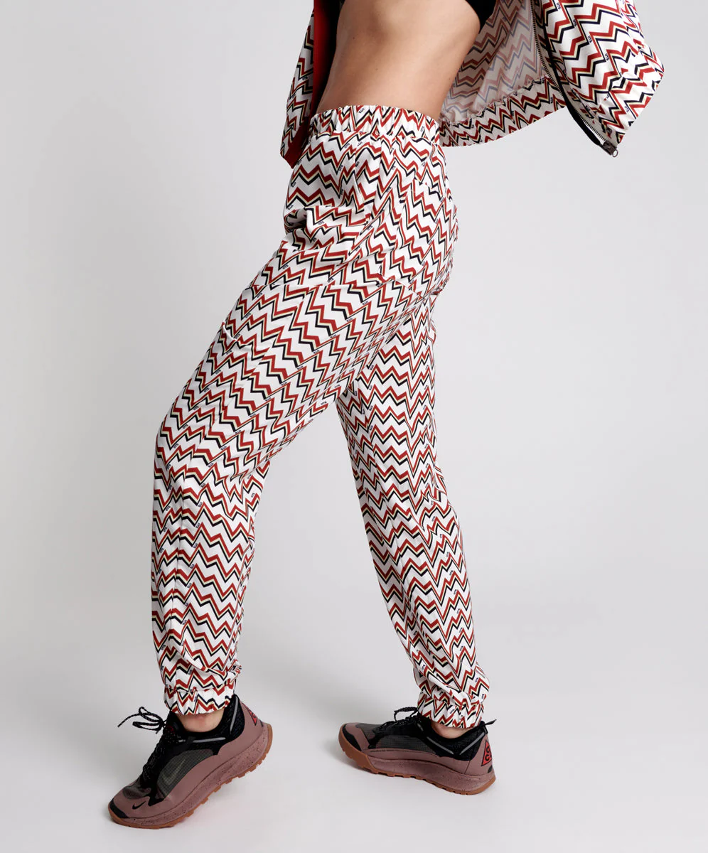 O.T.S Heartline Track Pants - Red White - Image 3
