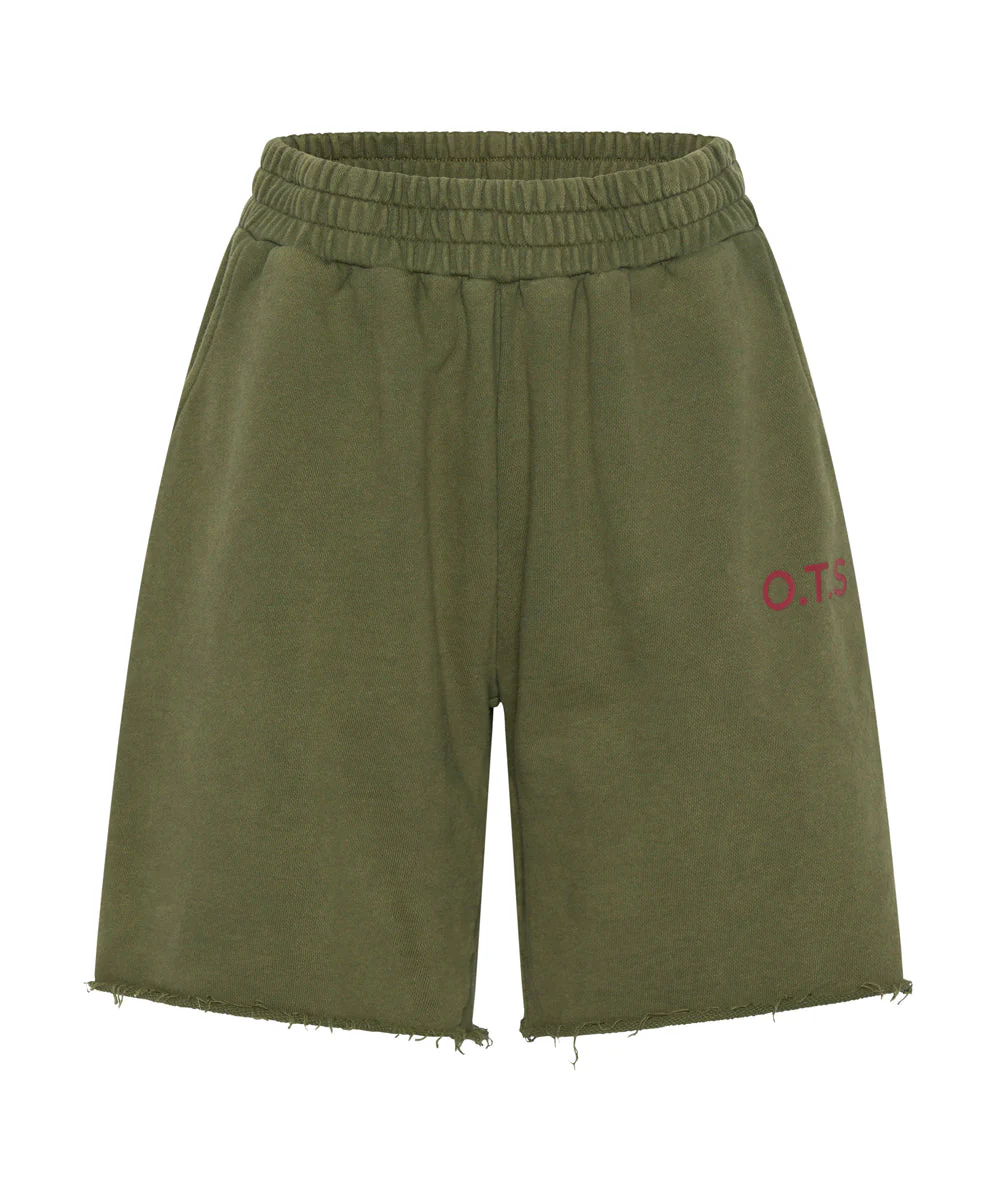 O.T.S. High Waist Kick Shorts - Khaki - Image 6