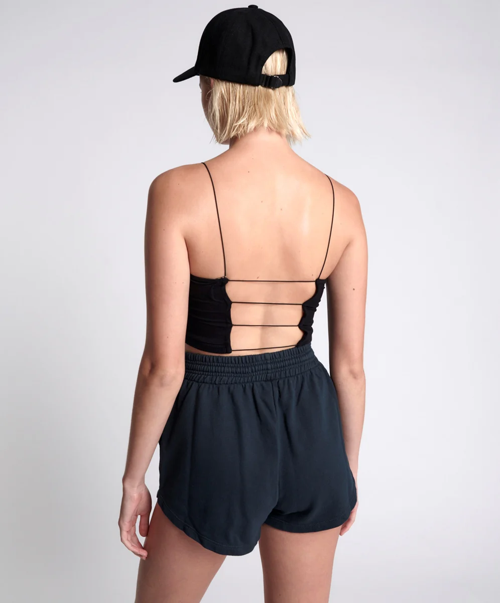 OTS STRING BACK BOXER CROP BLACK - Image 6