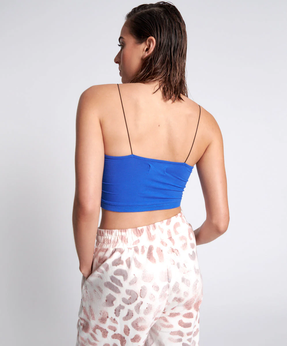 O.T.S String Crop Top - Electric Blue - Image 2