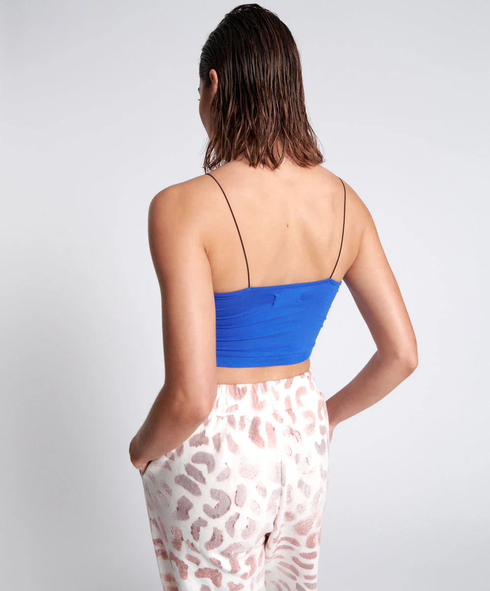 O.T.S String Crop Top - Electric Blue - Image 4