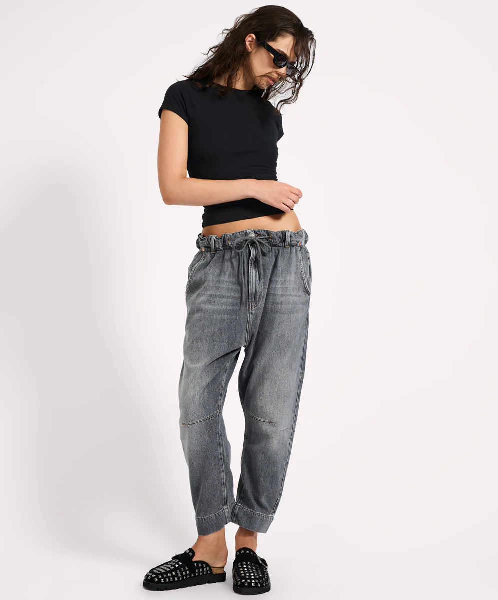 Outcasts Low Waist Drop Crotch Harem Denim Jeans - Image 11