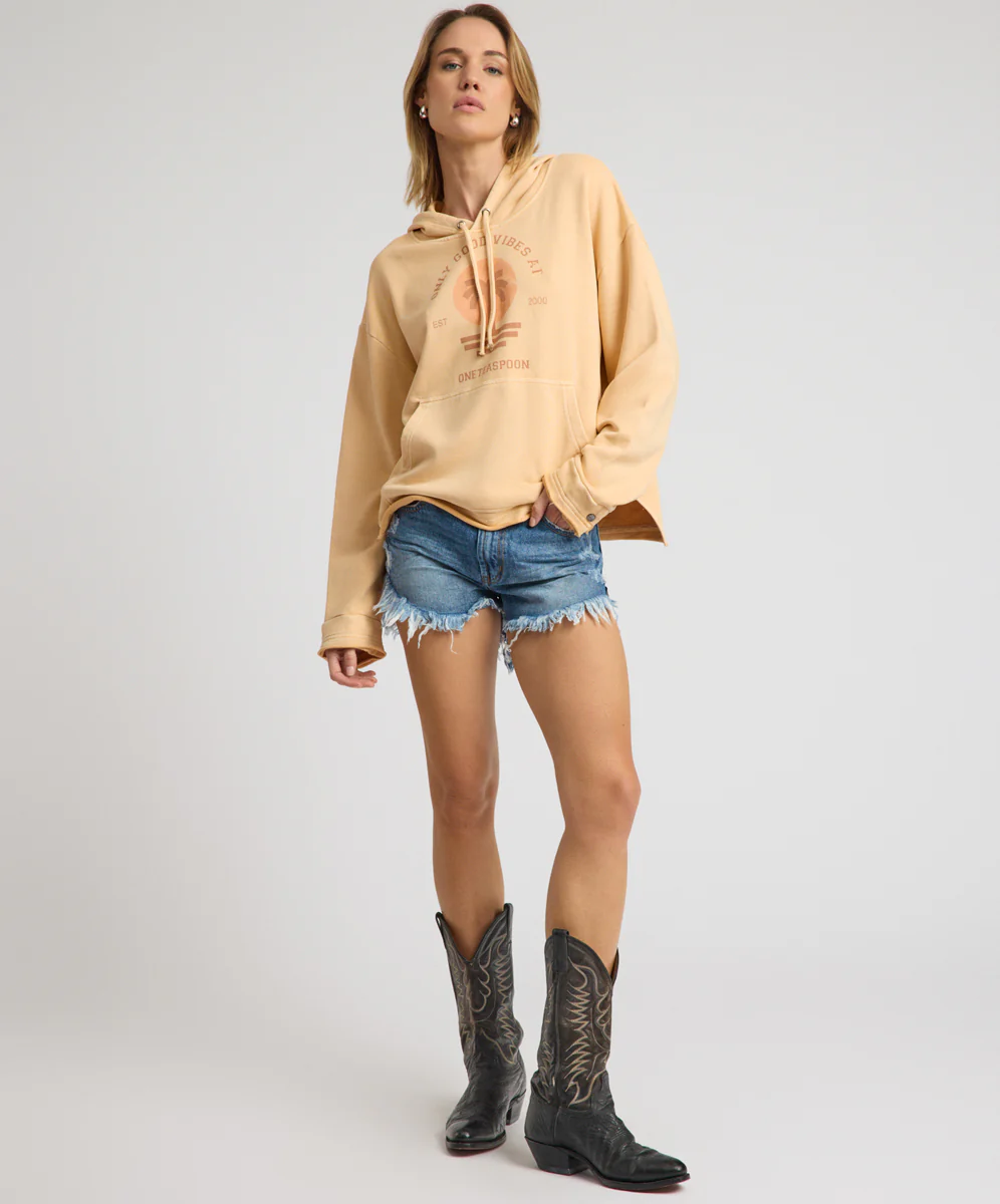 Outlaws Mid Waist Mid Length Denim Shorts - Badlands Blue - Image 10