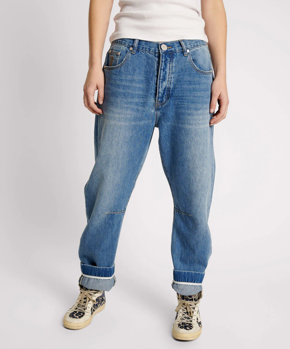 Bandits Low Waist Boyfriend Denim Jeans - Pacifica - Image 2