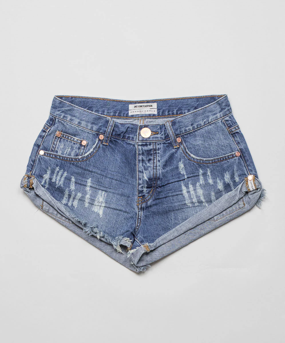 Bandits Low Waist Denim Shorts - Archived Pacifica - Image 6