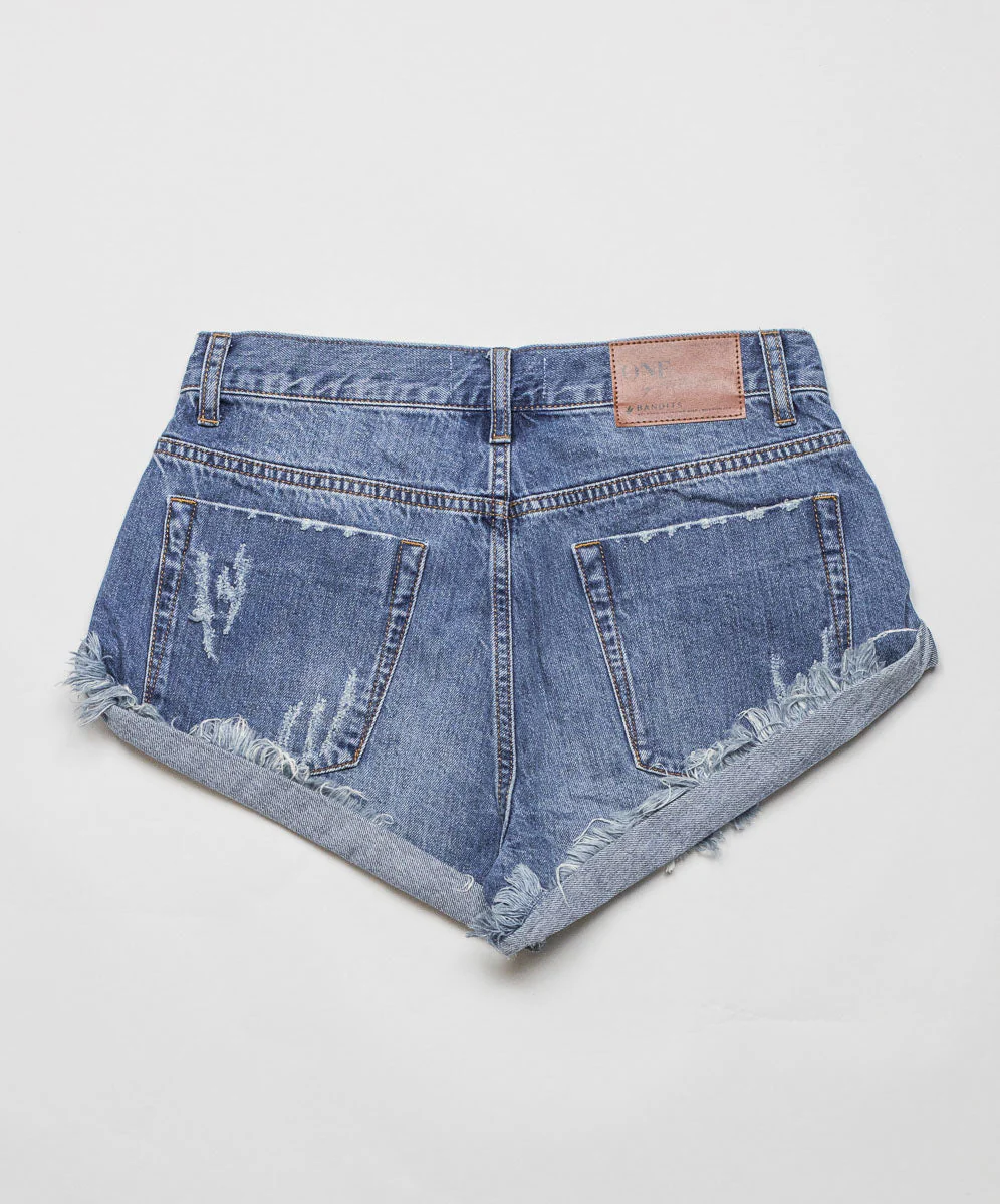 Bandits Low Waist Denim Shorts - Archived Pacifica - Image 7