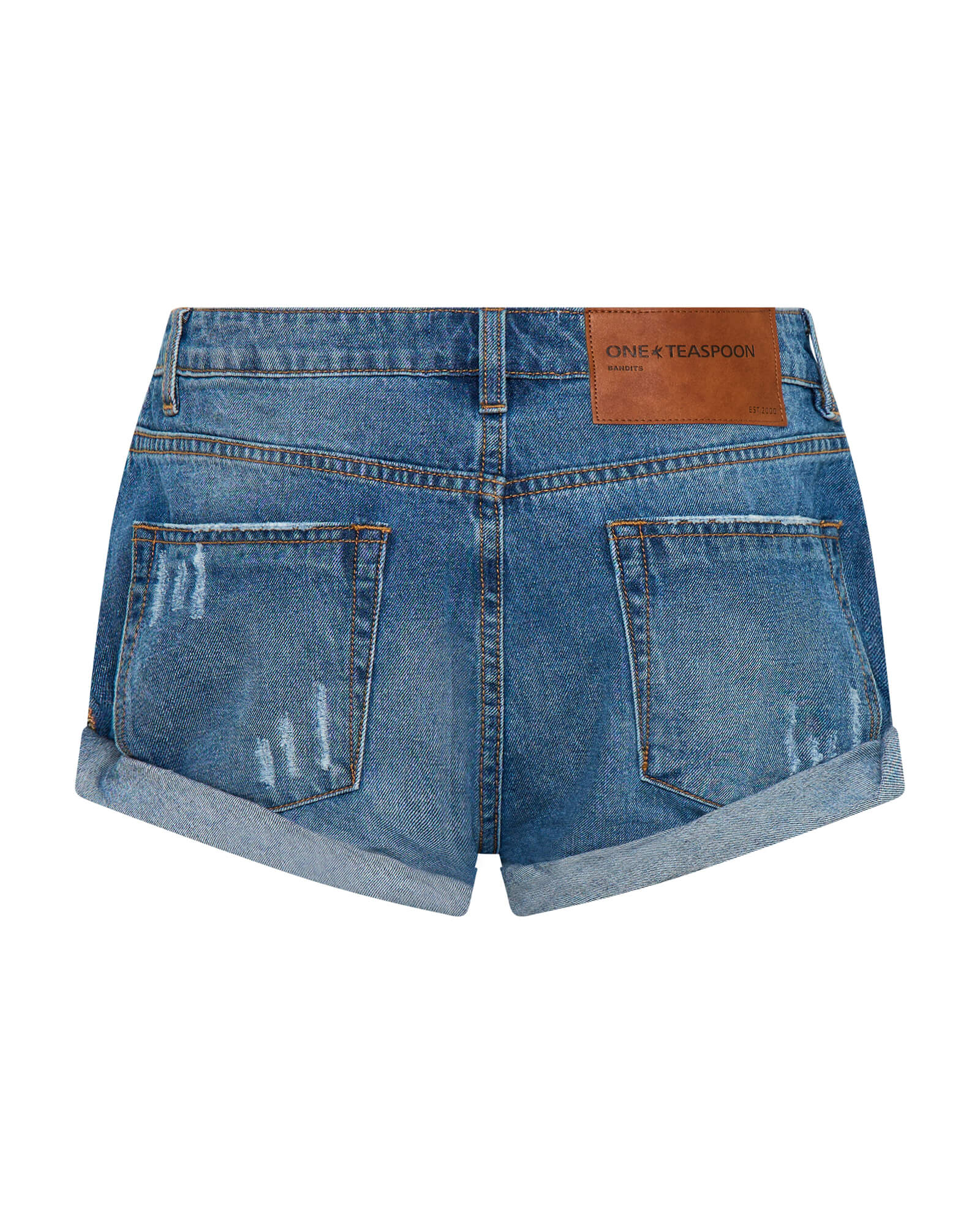 Bandits Low Waist Denim Shorts - Pacifica Blue - Image 9