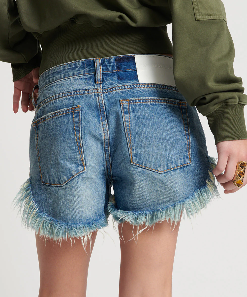 PACIFICA BONITAS LOW WAIST DENIM SHORTS - Image 4