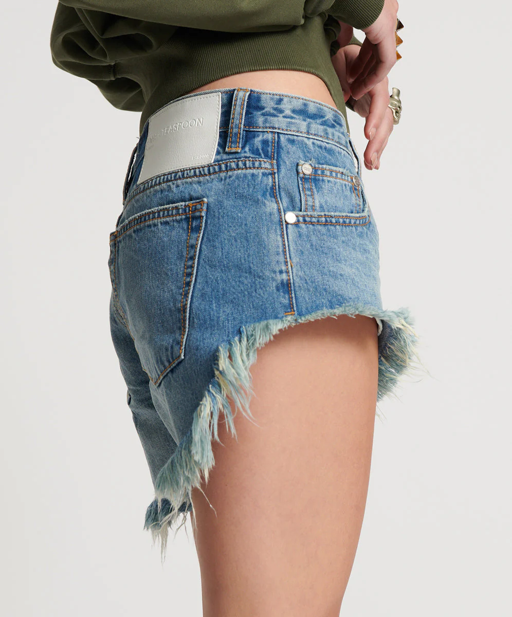 PACIFICA BONITAS LOW WAIST DENIM SHORTS - Image 5