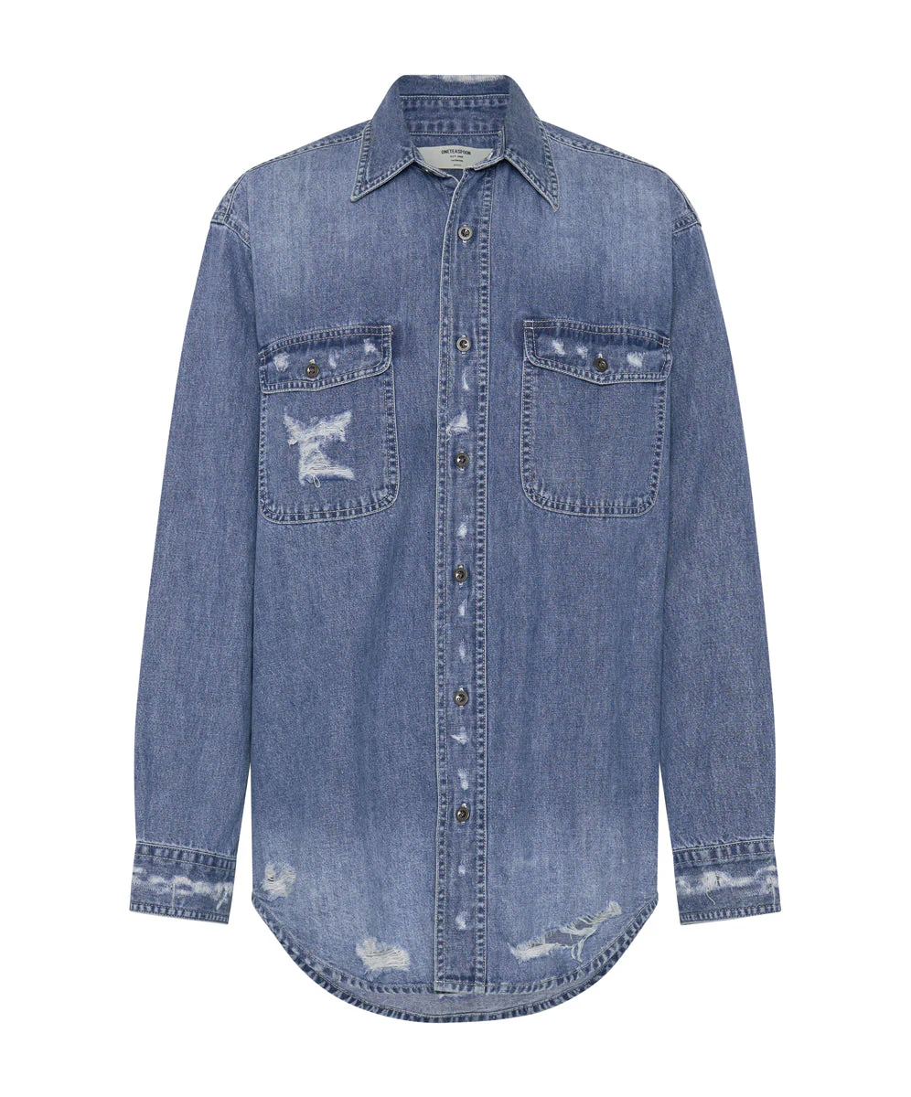 Western Denim Shirt - Pacifica - Image 5