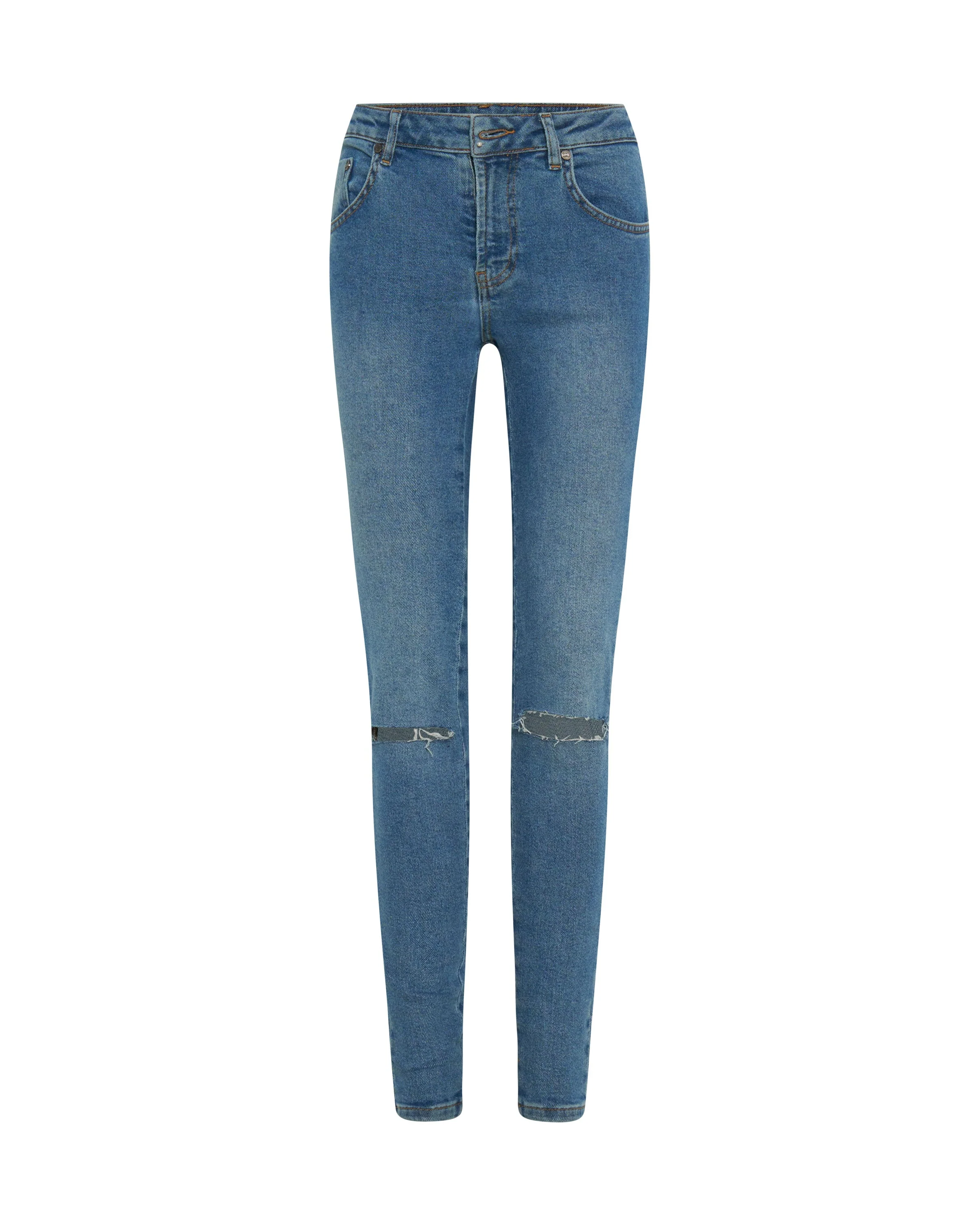 Freebirds Ii High Waist Stretch Skinny Denim Jeans - Pacifica - Image 6
