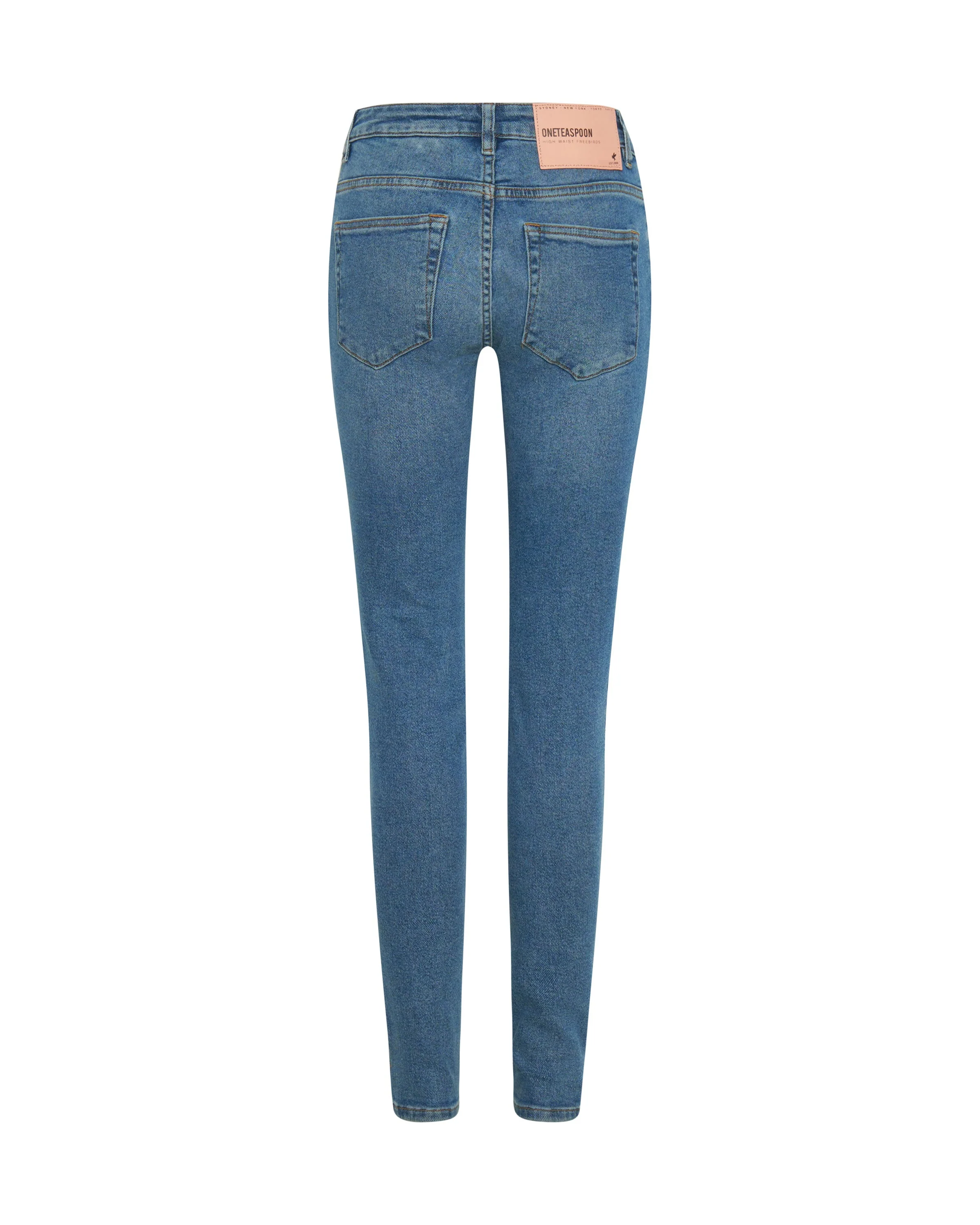 Freebirds Ii High Waist Stretch Skinny Denim Jeans - Pacifica - Image 7