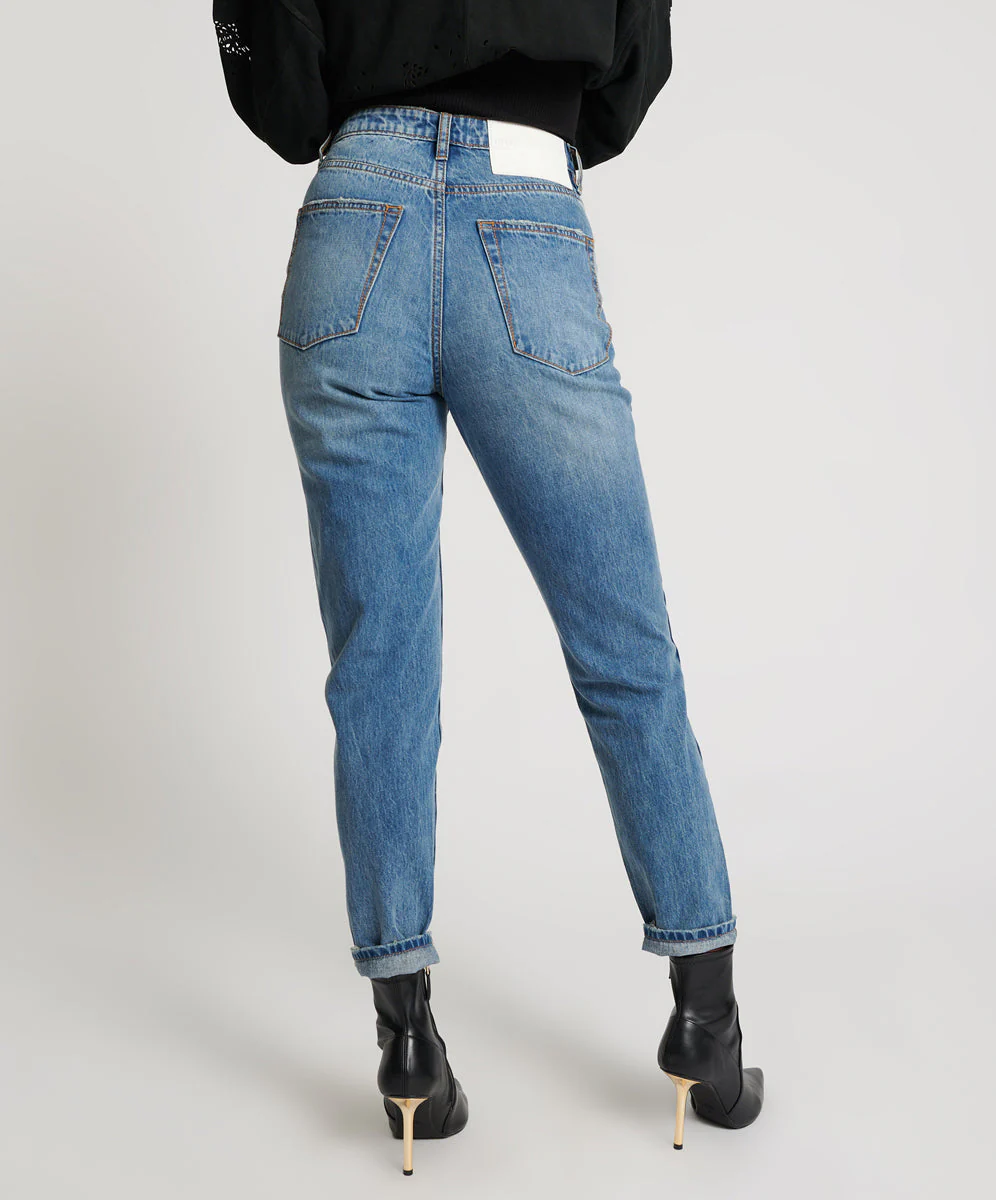 Legends High Waist Straight Leg Denim Jeans - Pacifica - Image 4