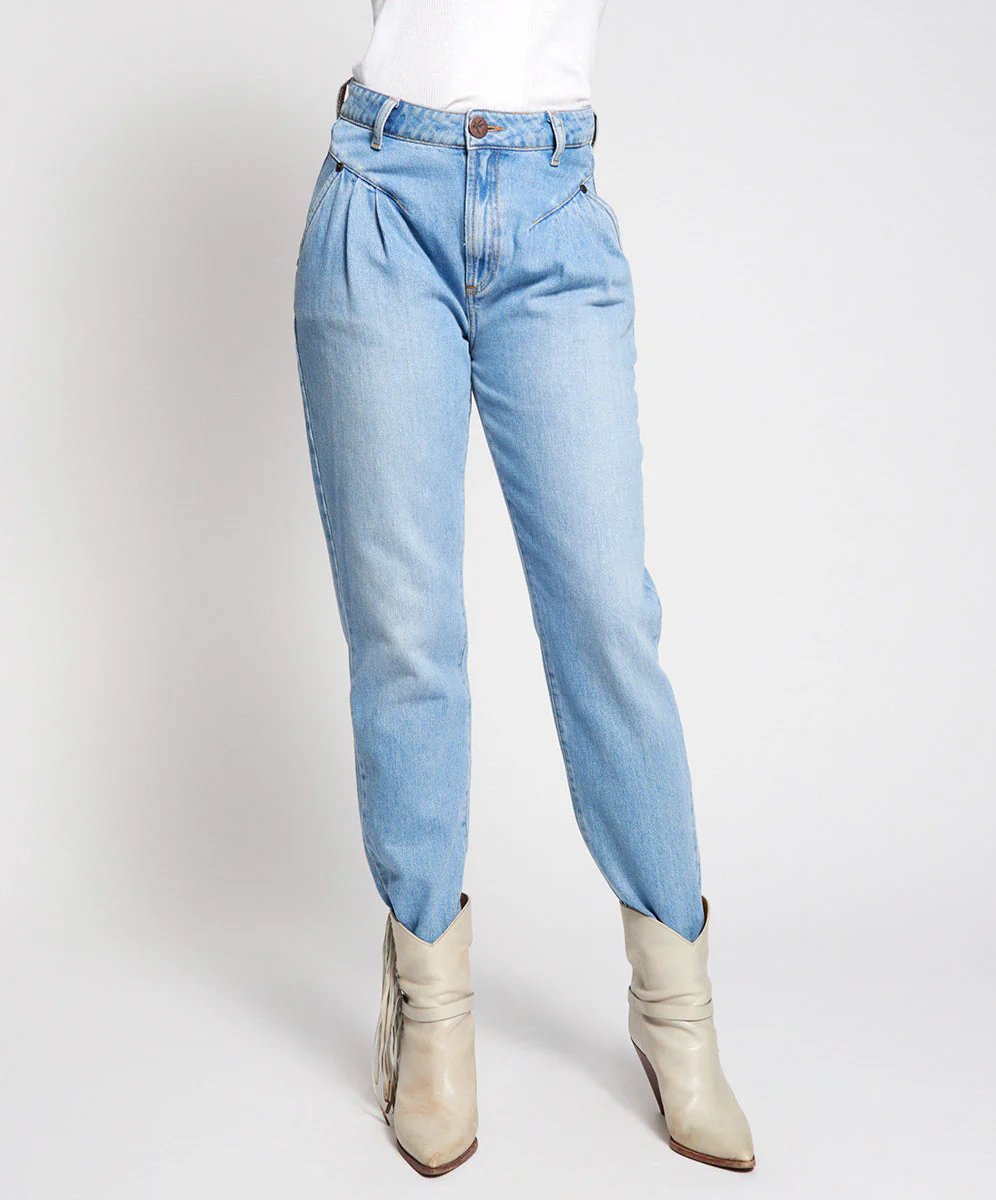 Streetwalkers High Waist Straight Leg Trouser Denim Jeans - Pacifica - Image 2