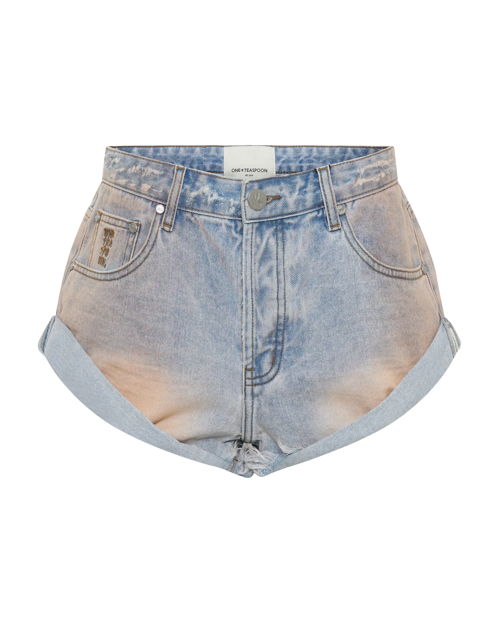 Bandits Low Waist Denim Shorts - Palm Springs Blue - Image 8