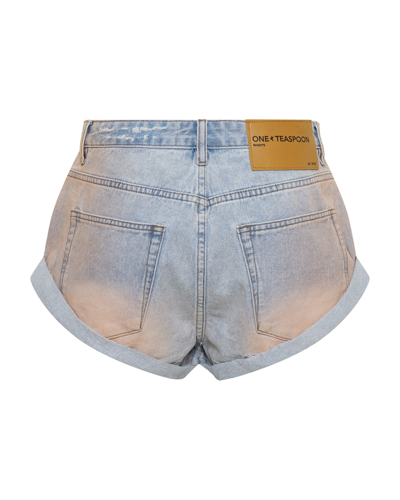 Bandits Low Waist Denim Shorts - Palm Springs Blue - Image 9