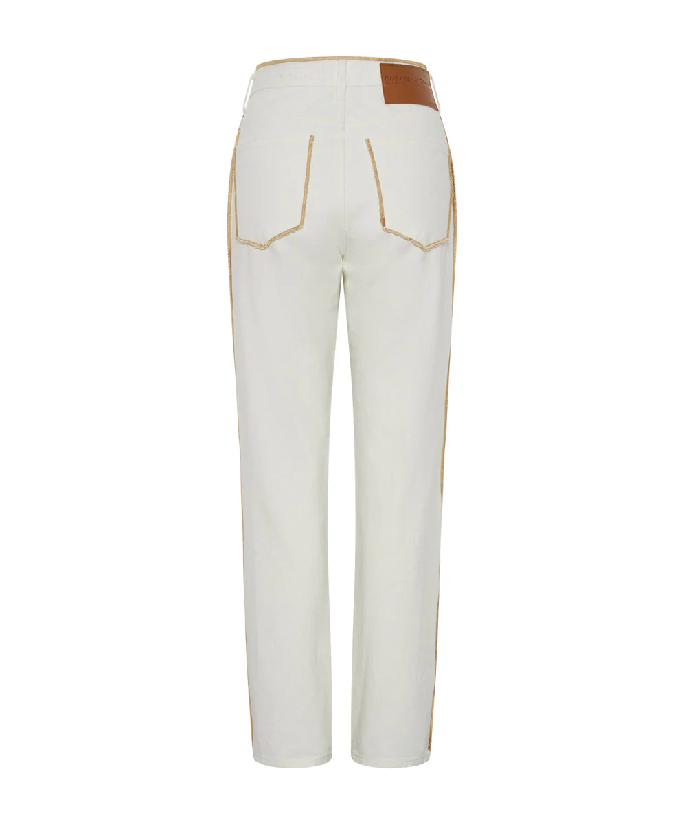 Awesome Baggies High Waist Straight Leg Denim Jeans - Pearl - Image 7