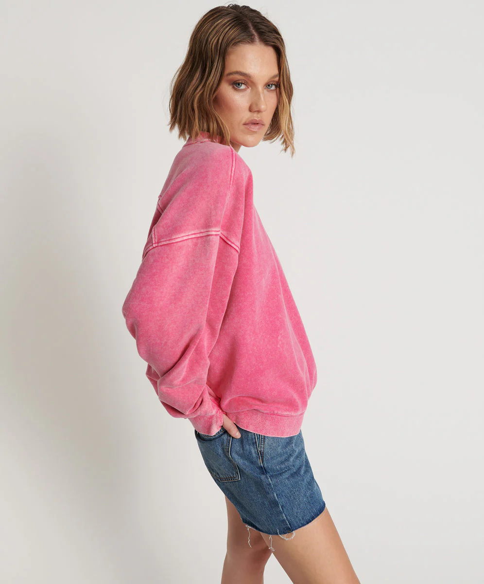 PINK BOWER BIRD RETRO SWEATER - Image 4
