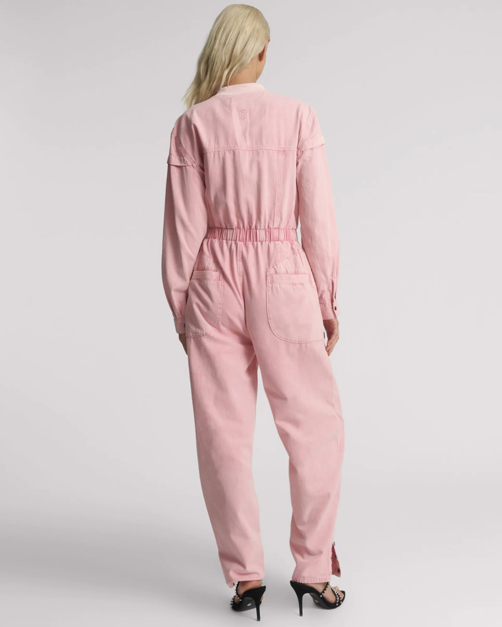 Cindy Aviator Jumpsuit - Pink - Image 4