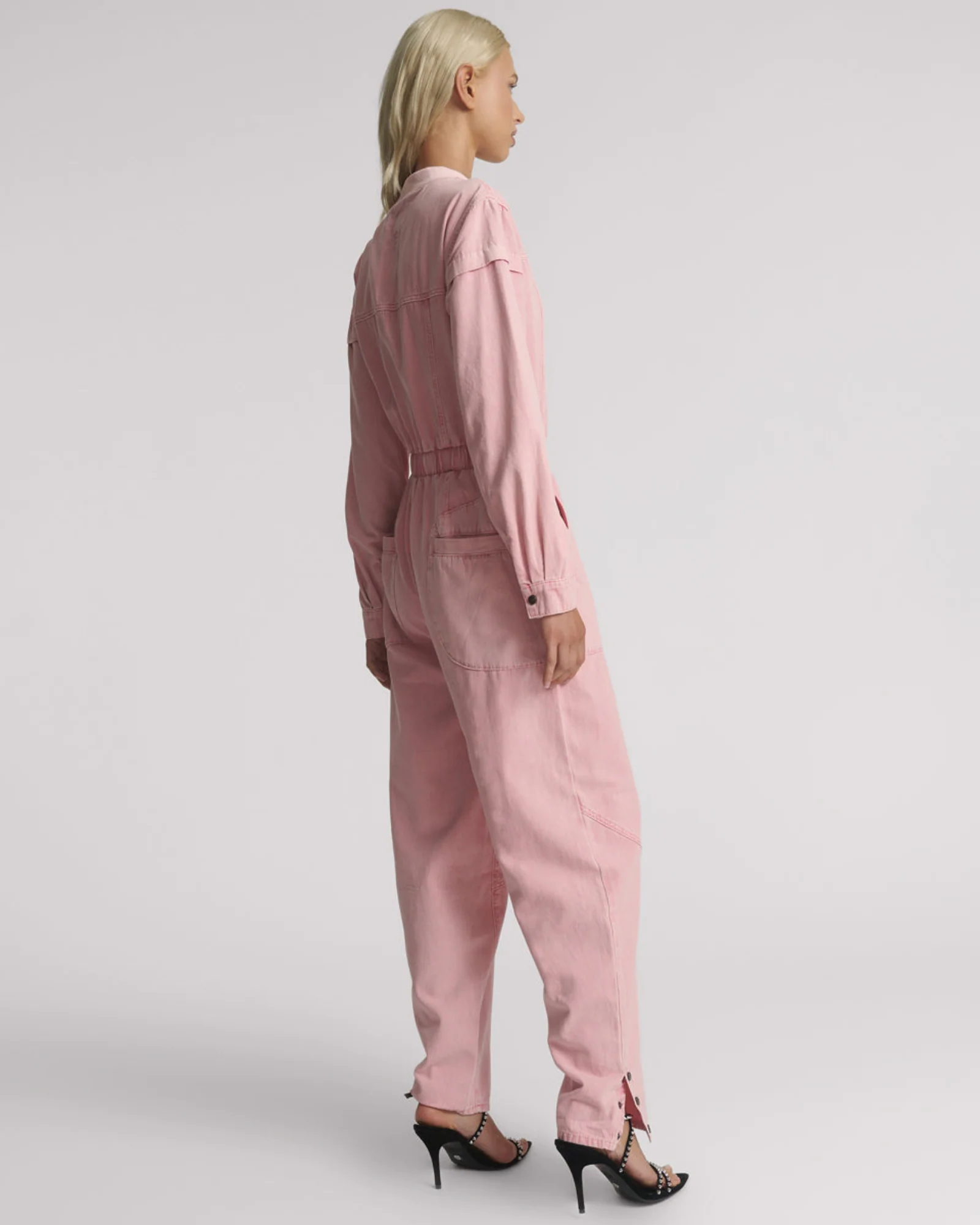Cindy Aviator Jumpsuit - Pink - Image 5