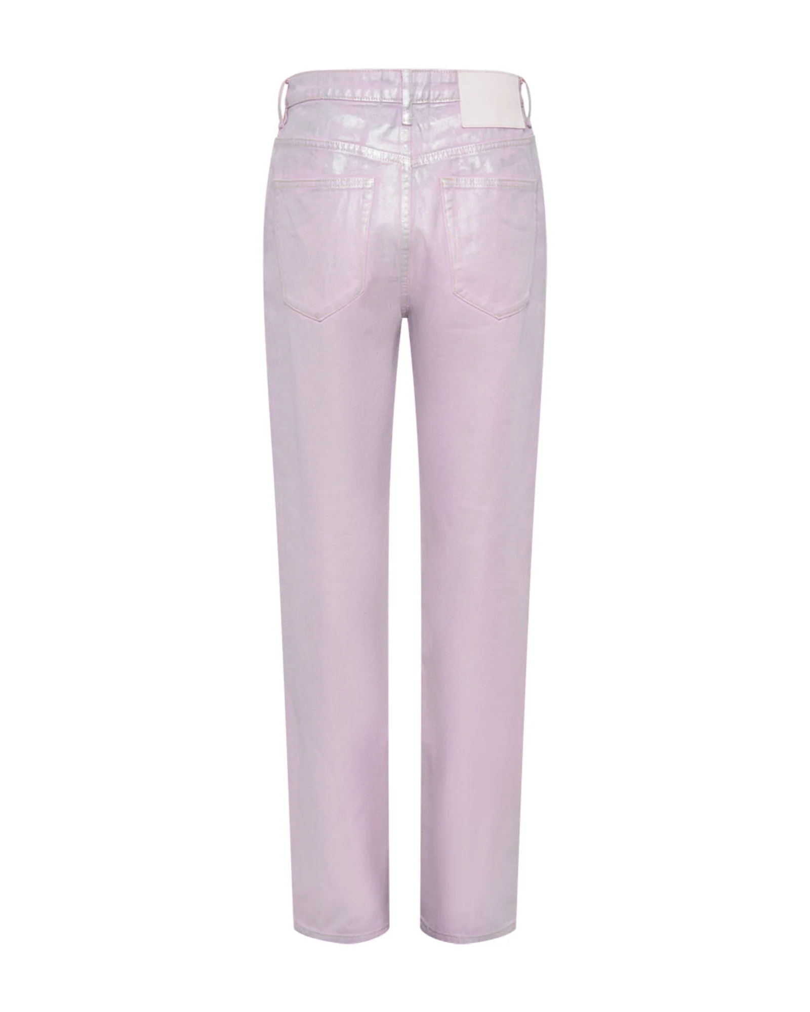 Awesome Baggies High Waist Straight Leg Denim Jeans- Pink Envy Foil - Image 9