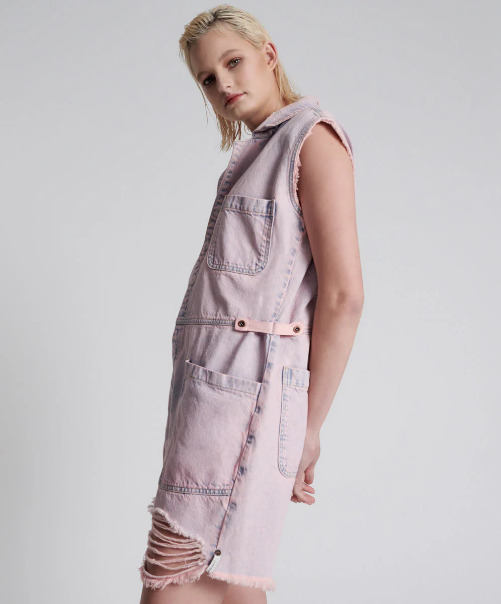 Palisades Denim Overalls - Pink Haze - Image 3