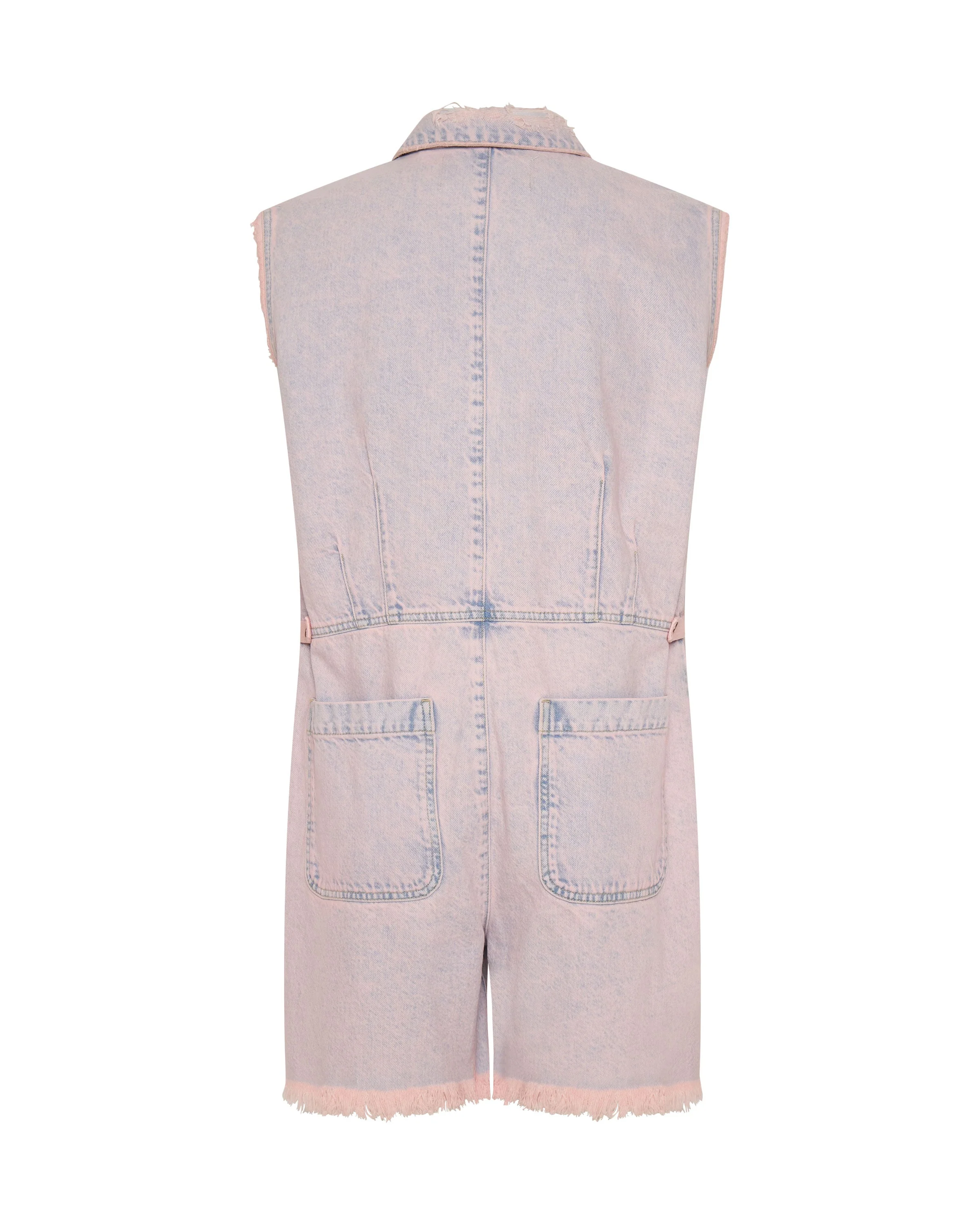 Palisades Denim Overalls - Pink Haze - Image 7