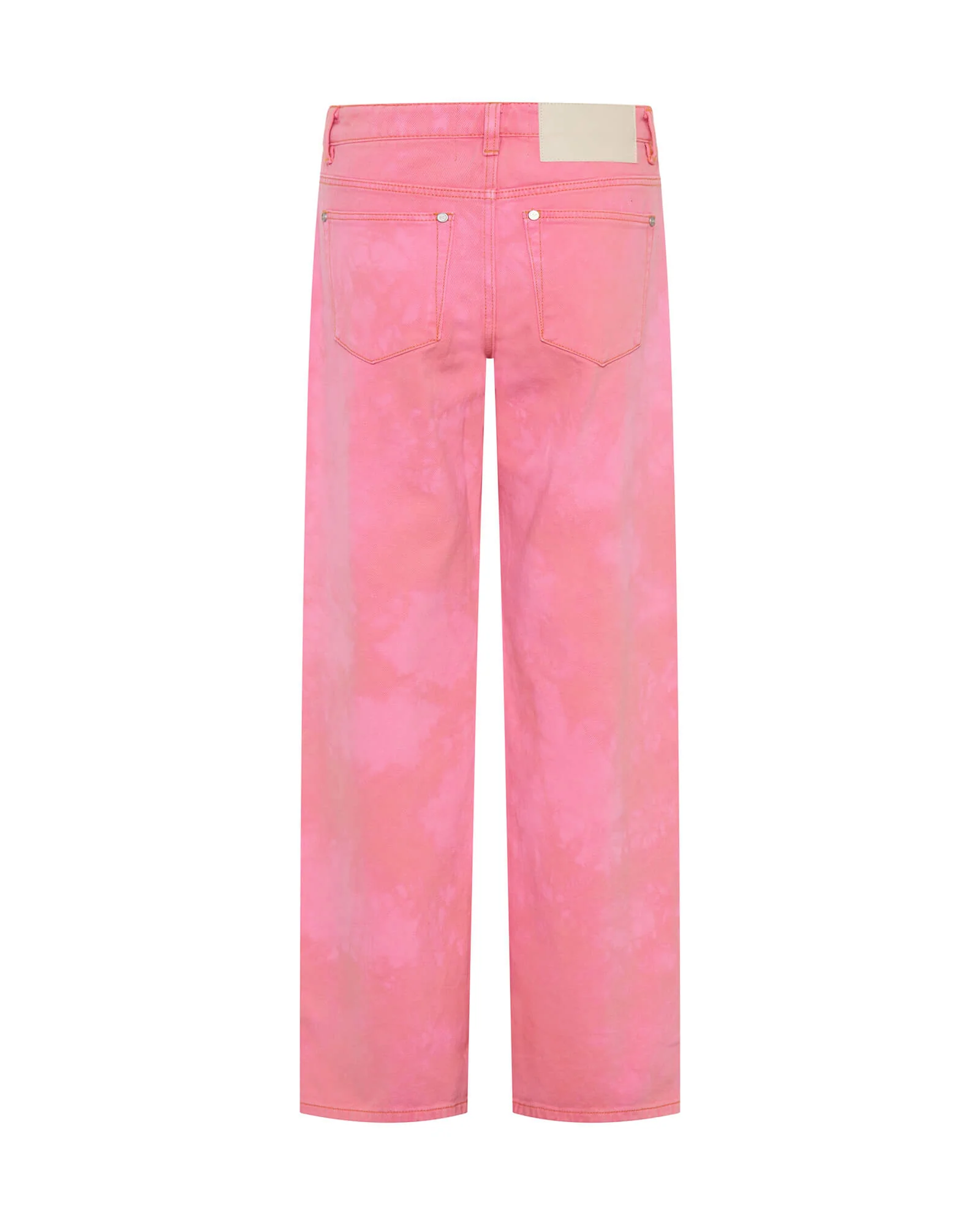Jackson Mid Waist Wide Leg Denim Jeans - Pink Kiss - Image 7