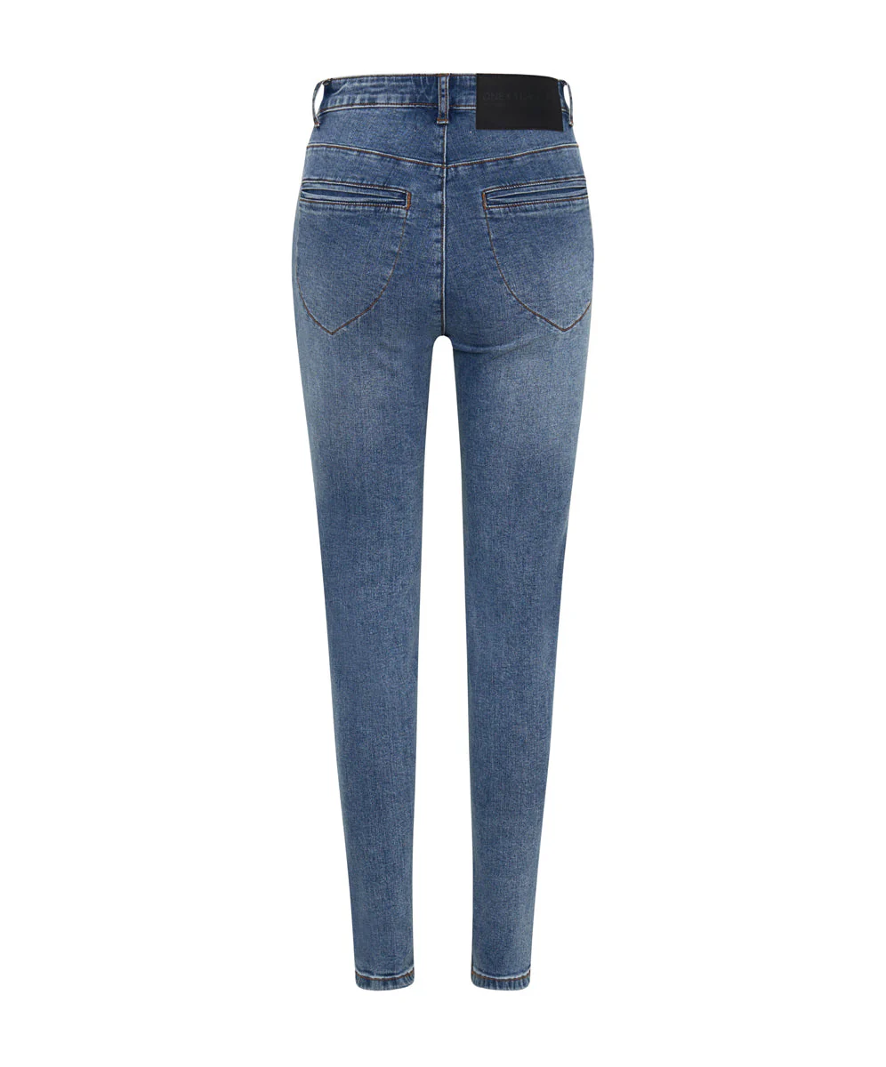 Preachers High Waist Skinny Stretch Denim Jeans - Image 7