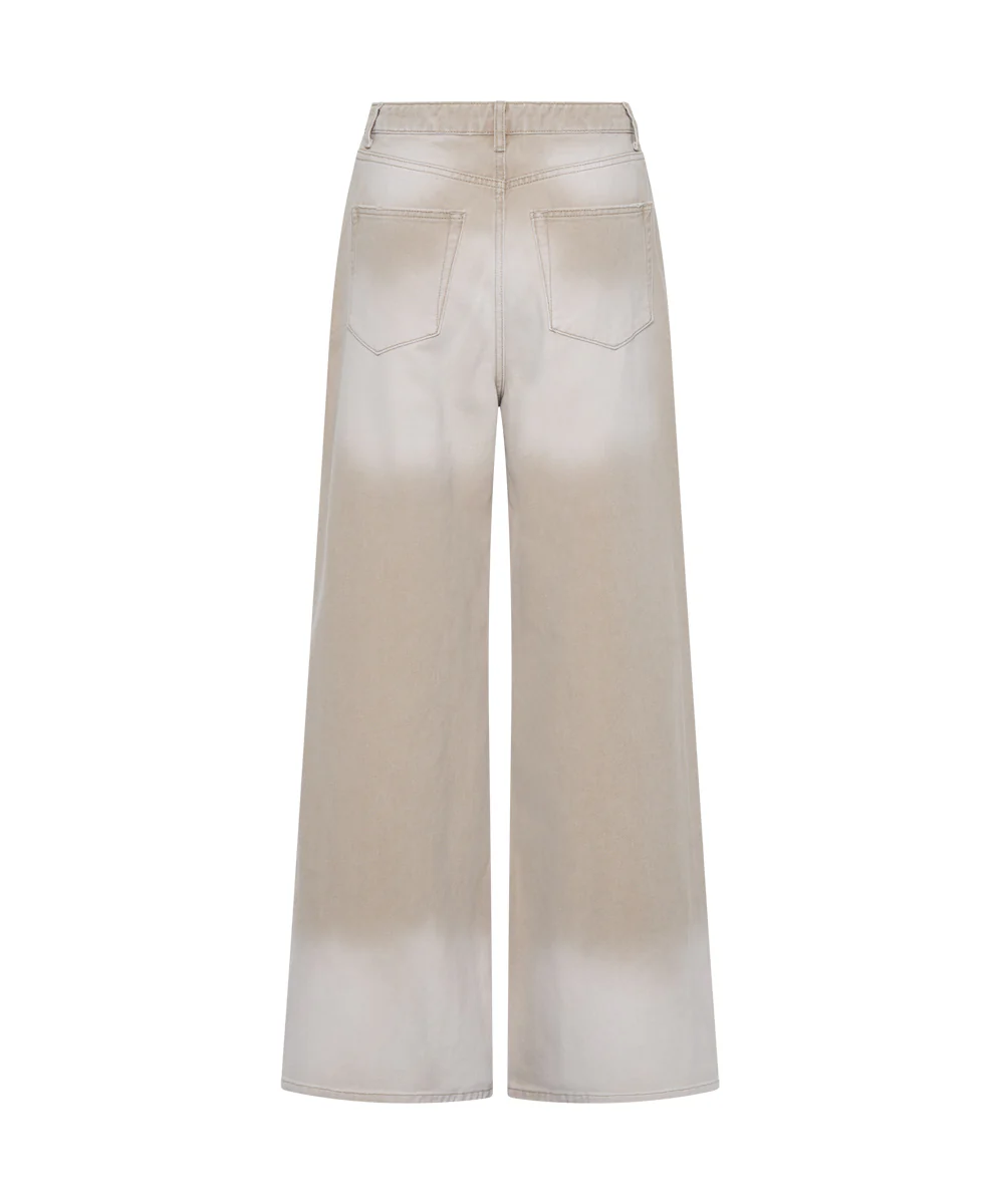 Love Machines Mid Waist Super Wide Leg Denim Jeans - Butterscotch - Image 7