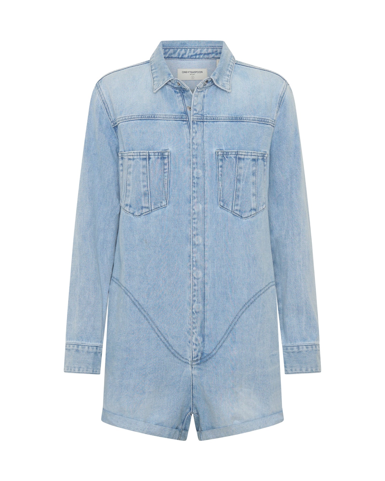 Prophecy Denim Jumpsuit - Blue Latte - Image 10