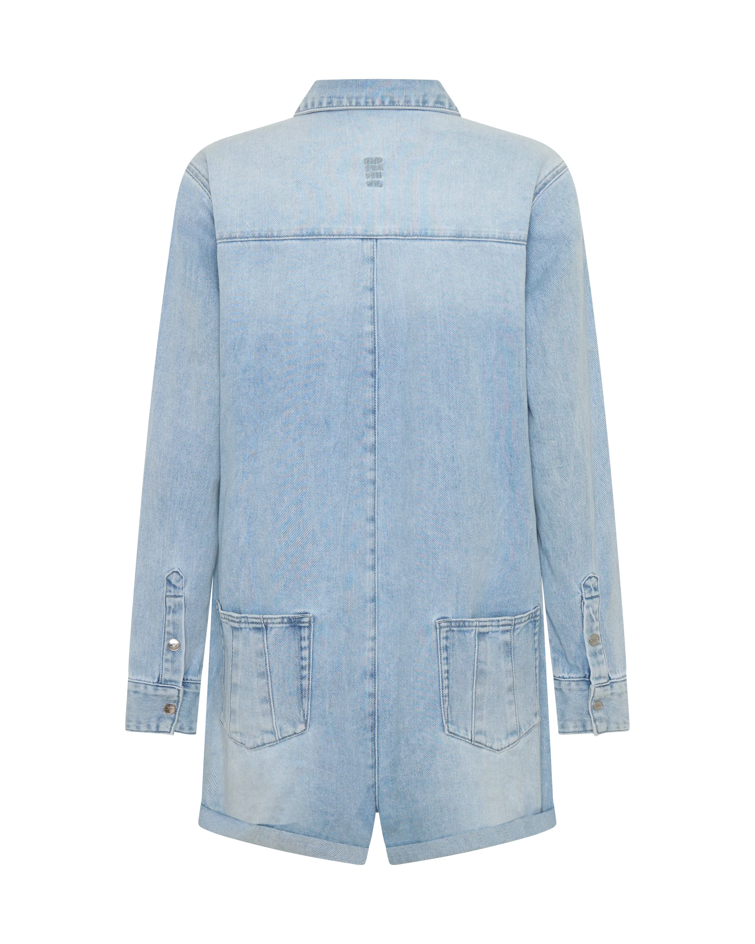 Prophecy Denim Jumpsuit - Blue Latte - Image 11