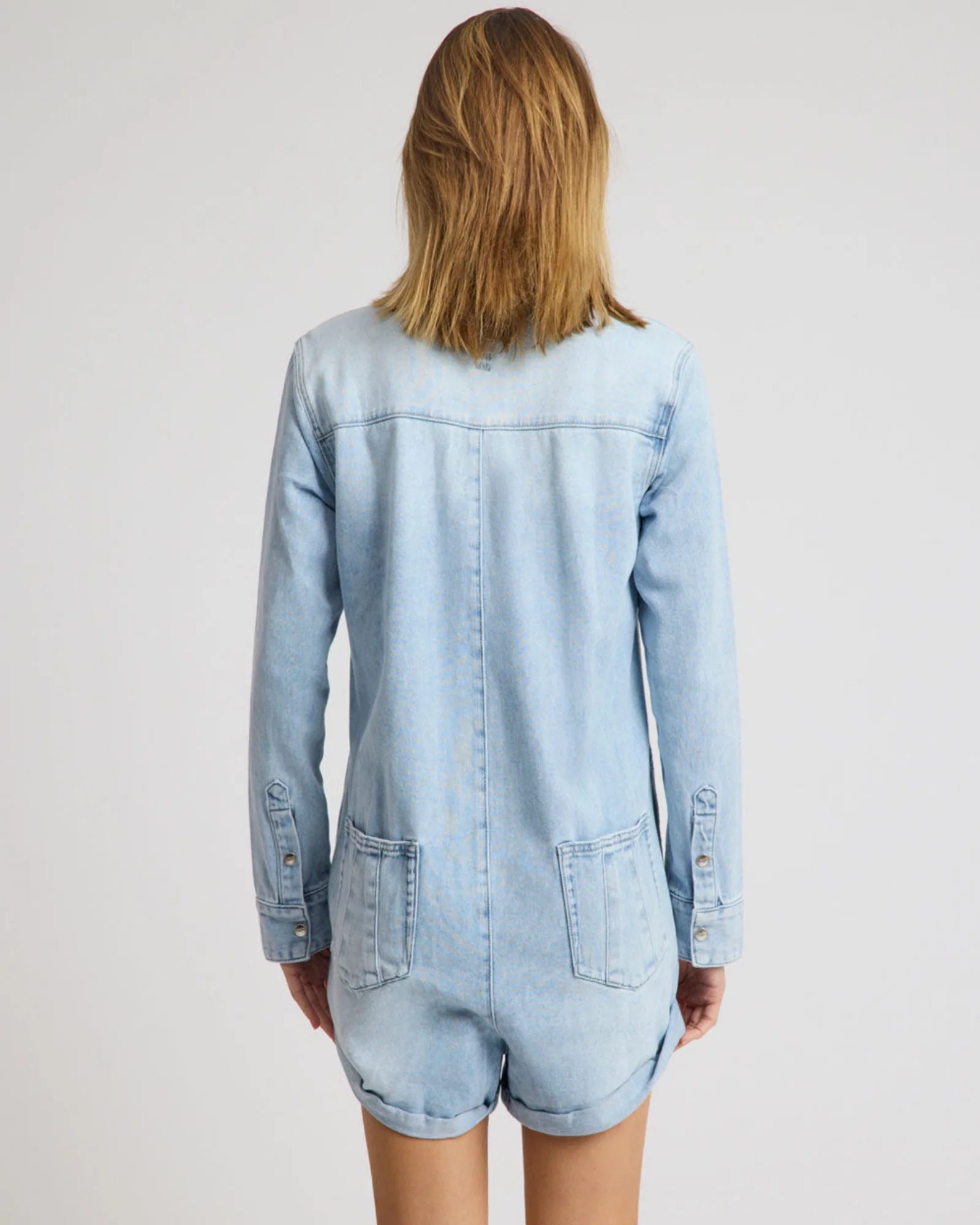 Prophecy Denim Jumpsuit - Blue Latte - Image 6