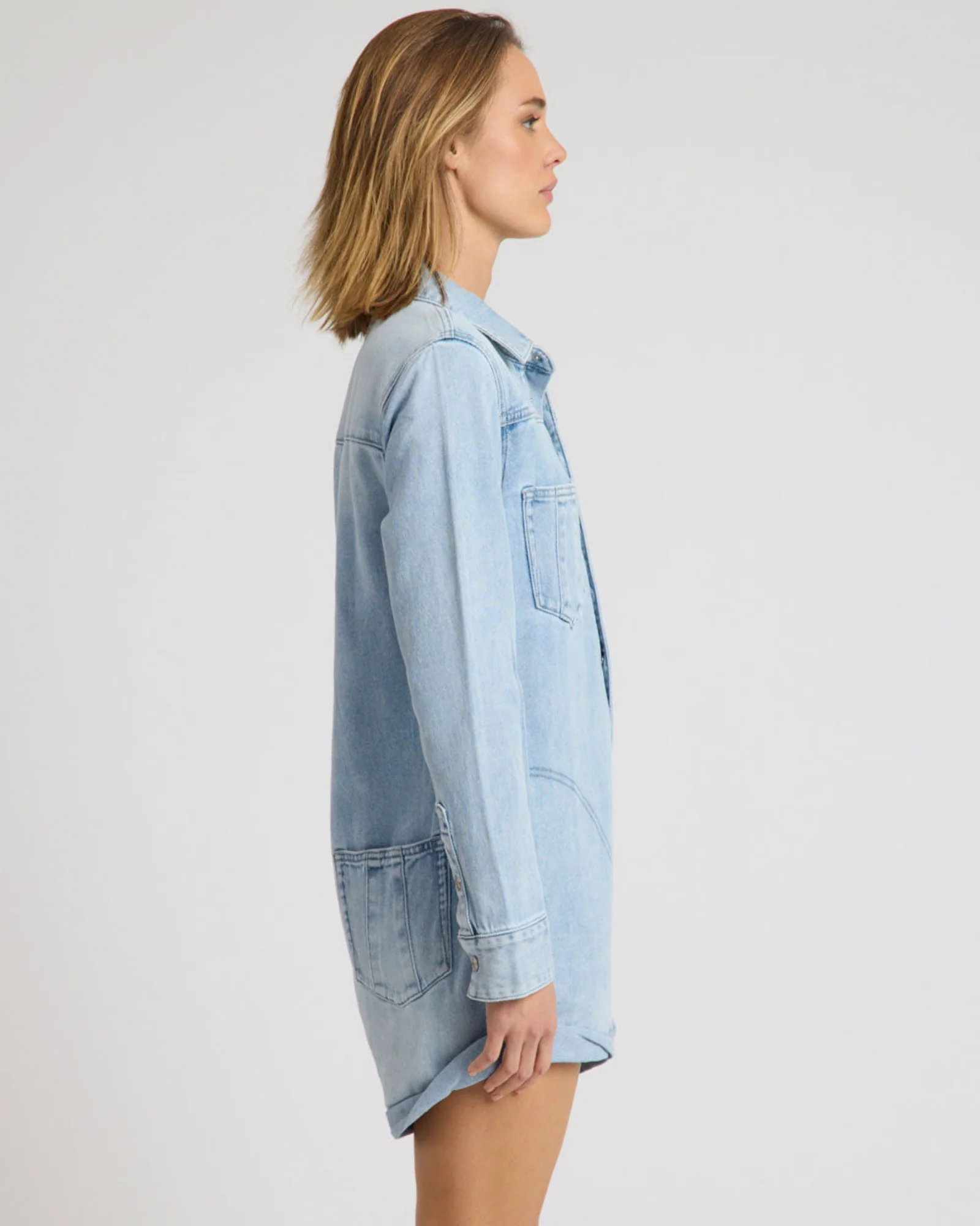 Prophecy Denim Jumpsuit - Blue Latte - Image 7