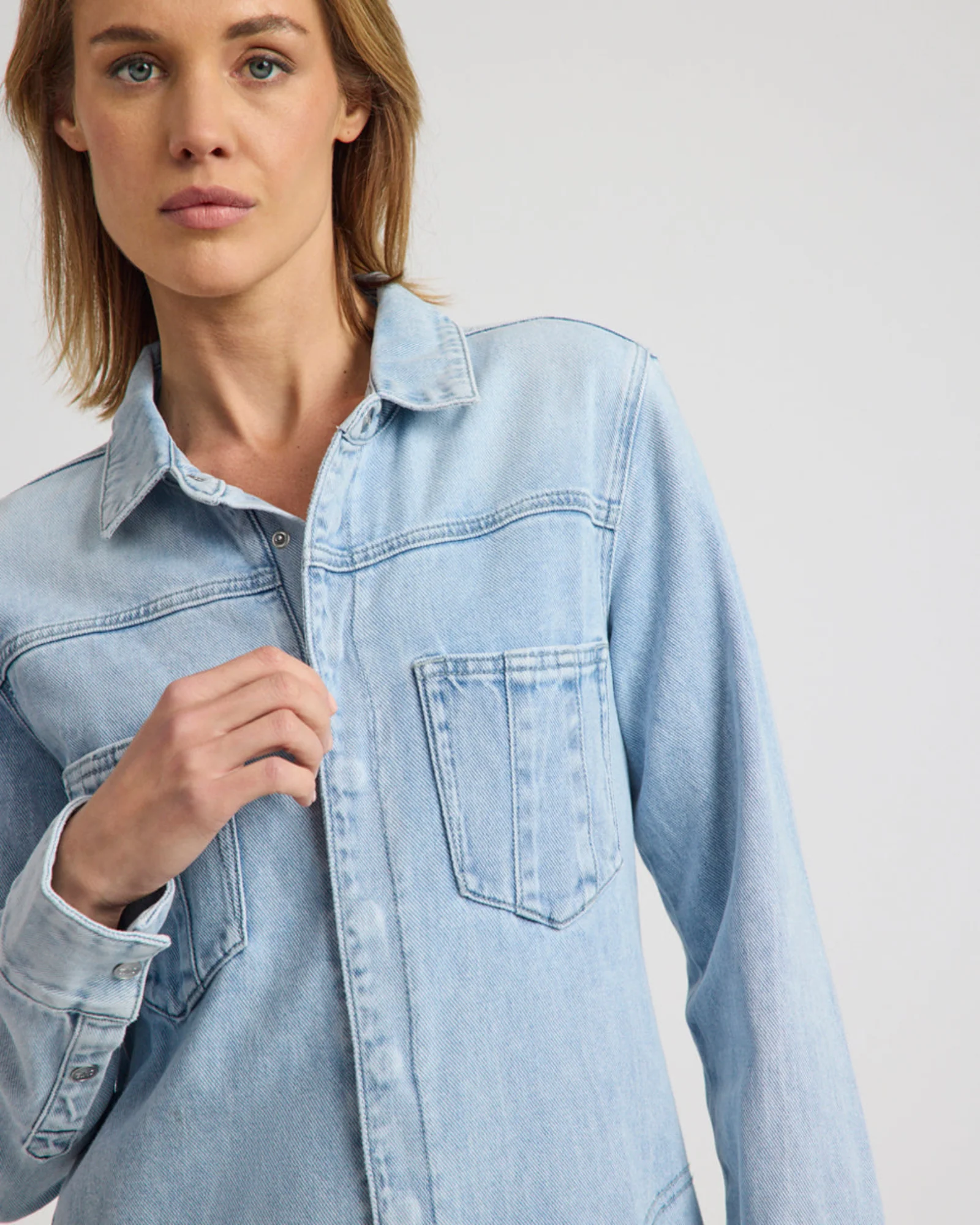 Prophecy Denim Jumpsuit - Blue Latte - Image 8