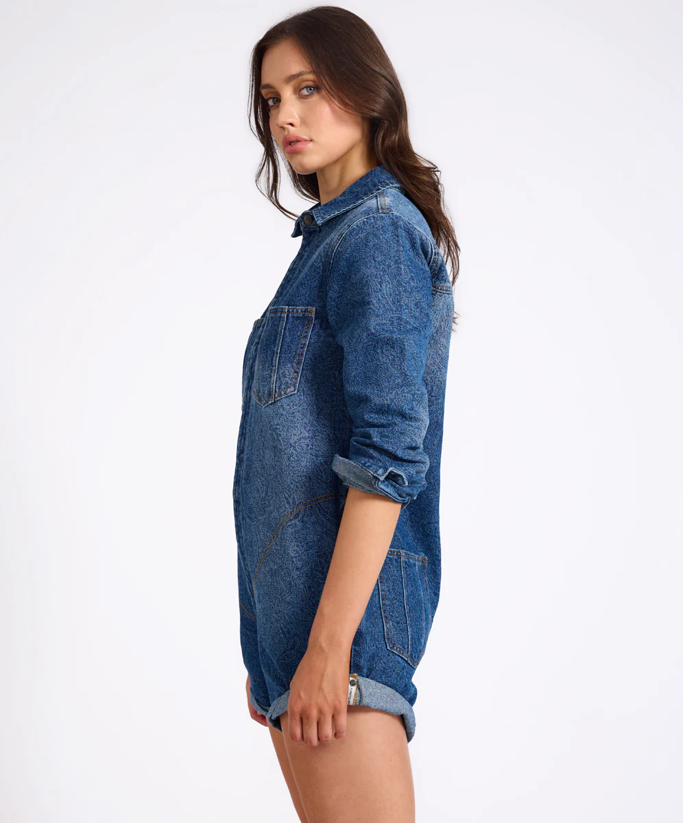 Prophecy Jumpsuit - Blue Paisley - Image 5
