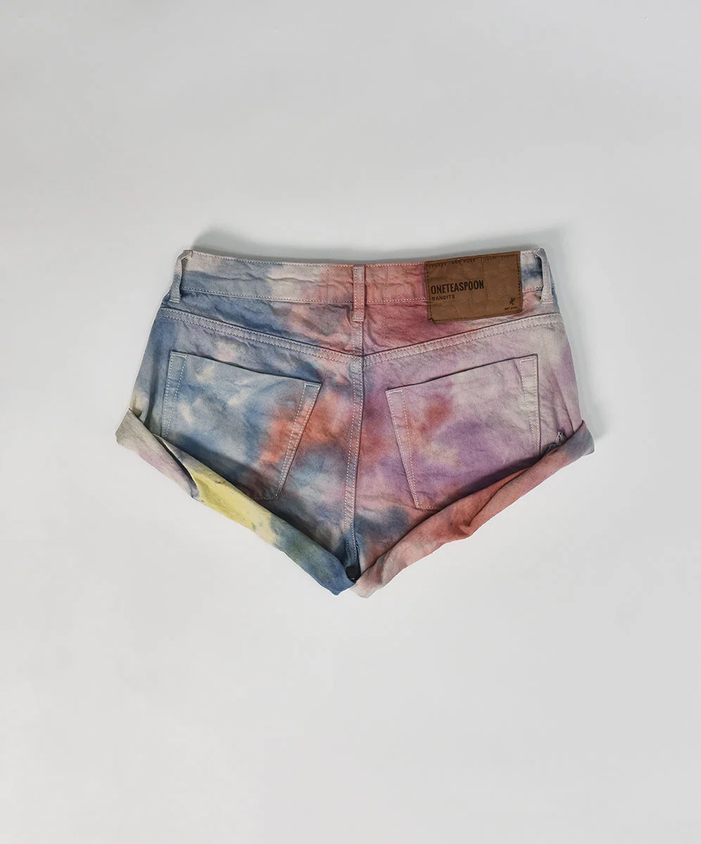 Bandits Low Waist Denim Shorts - Rainbow - Image 6