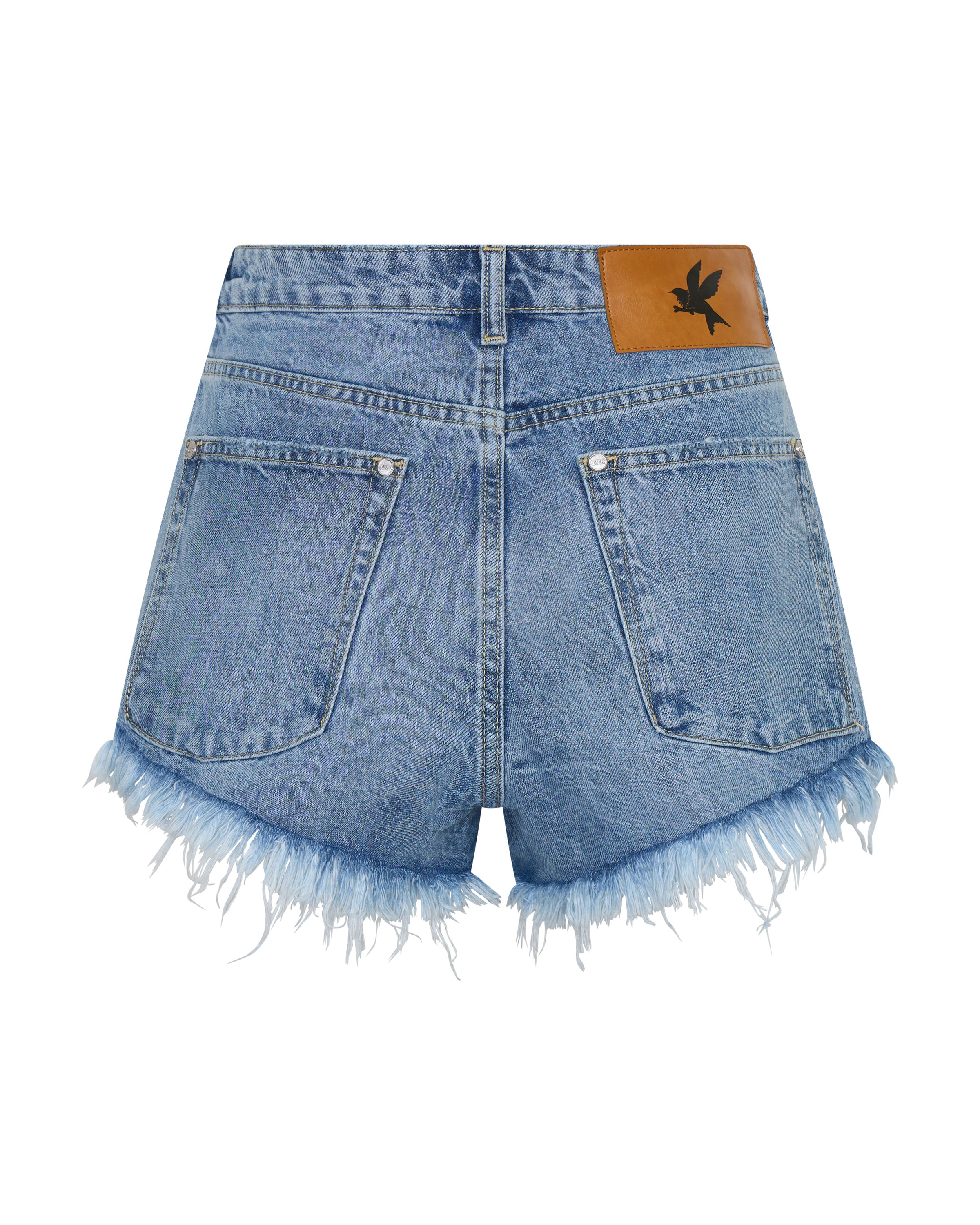 Renegades High Waist Denim Shorts - Pretty Blue - Image 14